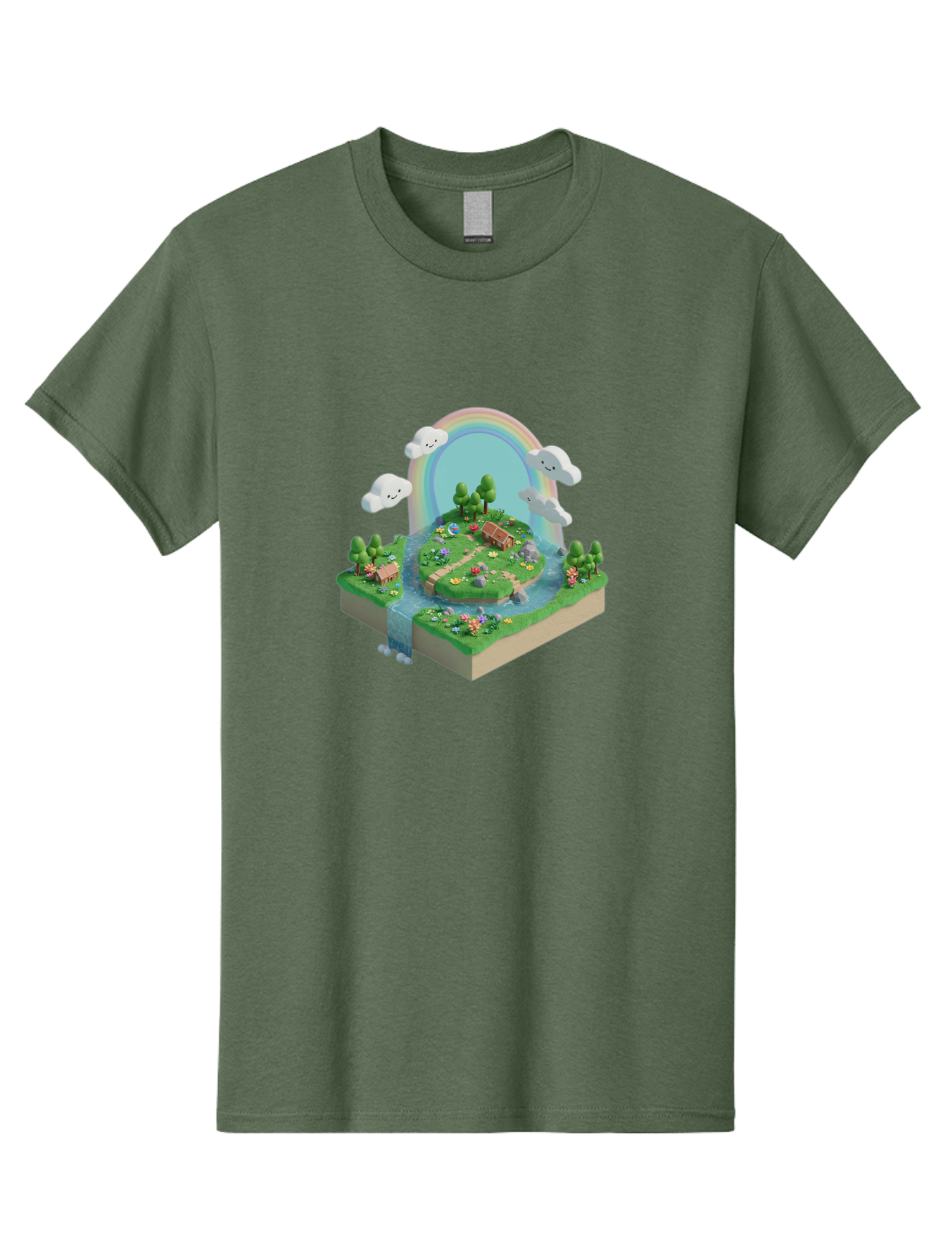 Rainbow-Landscape Men'S Graphic Tee, 100% Cotton, Comfortable Casual Summer Wear, Machine Washable, Vintage Camera, Old Camera, Antique Camera, Black Camera, Classic Photography, Photography Equipment, Nostalgic Device, Film Camera, Camera Art Baj235