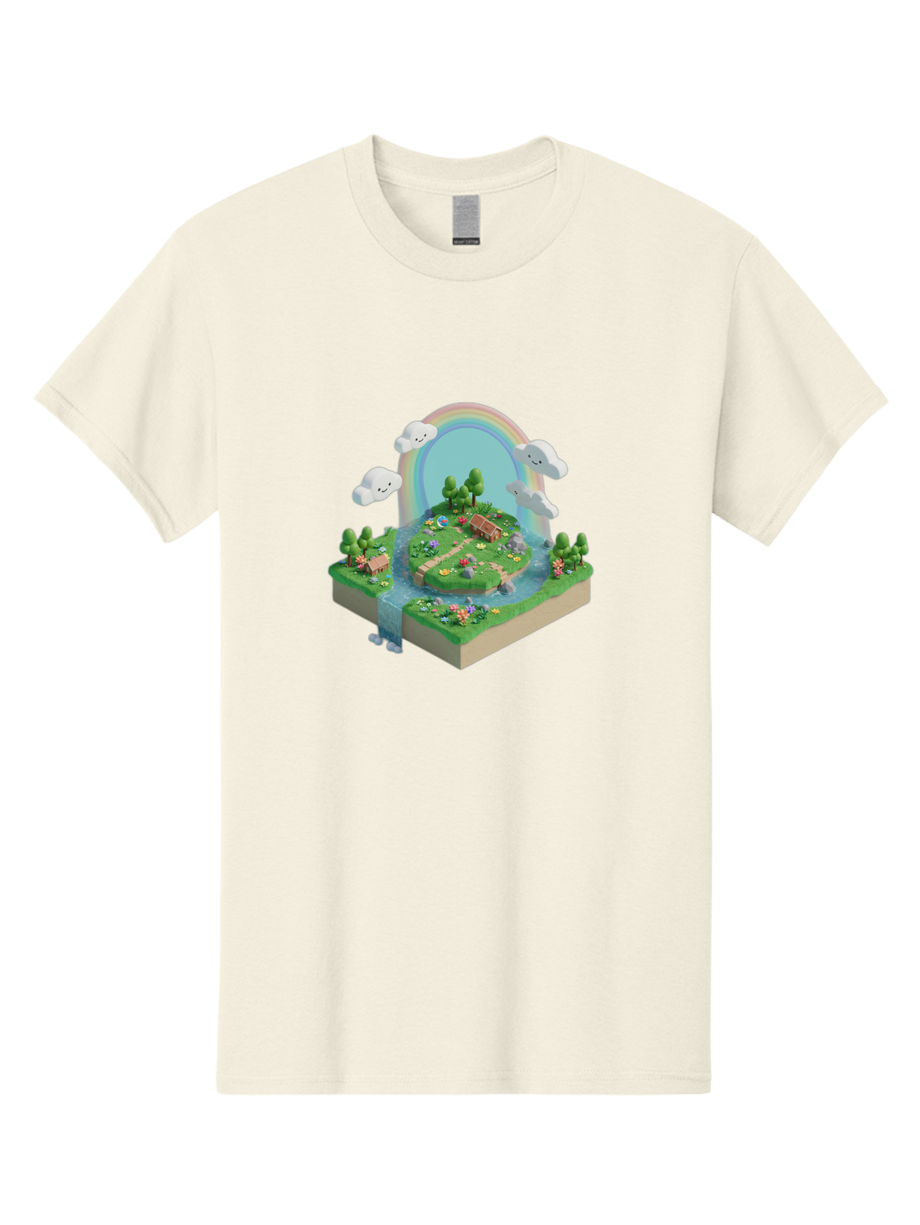 Rainbow-Landscape Men'S Graphic Tee, 100% Cotton, Comfortable Casual Summer Wear, Machine Washable, Vintage Camera, Old Camera, Antique Camera, Black Camera, Classic Photography, Photography Equipment, Nostalgic Device, Film Camera, Camera Art Baj235