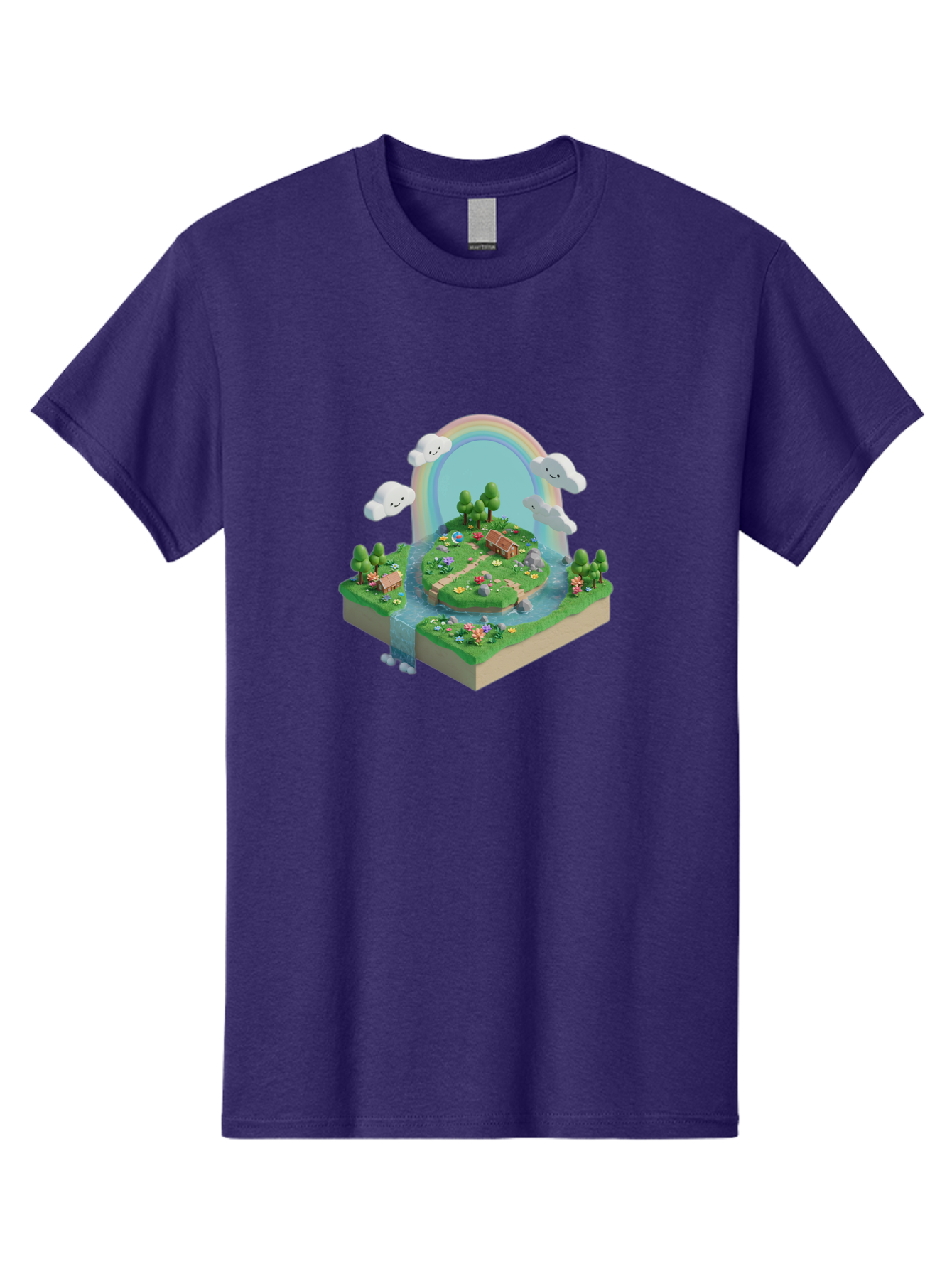 Rainbow-Landscape Men'S Graphic Tee, 100% Cotton, Comfortable Casual Summer Wear, Machine Washable, Vintage Camera, Old Camera, Antique Camera, Black Camera, Classic Photography, Photography Equipment, Nostalgic Device, Film Camera, Camera Art Baj235