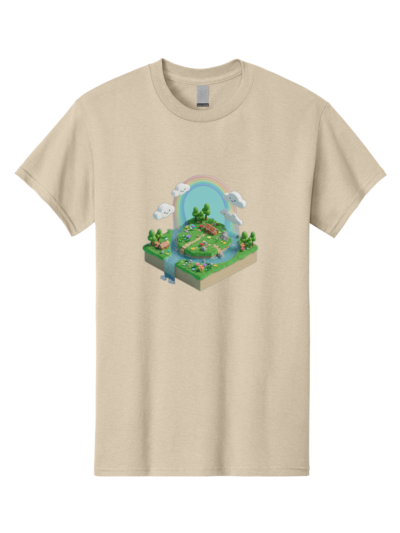 Rainbow-Landscape Men'S Graphic Tee, 100% Cotton, Comfortable Casual Summer Wear, Machine Washable, Vintage Camera, Old Camera, Antique Camera, Black Camera, Classic Photography, Photography Equipment, Nostalgic Device, Film Camera, Camera Art Baj235