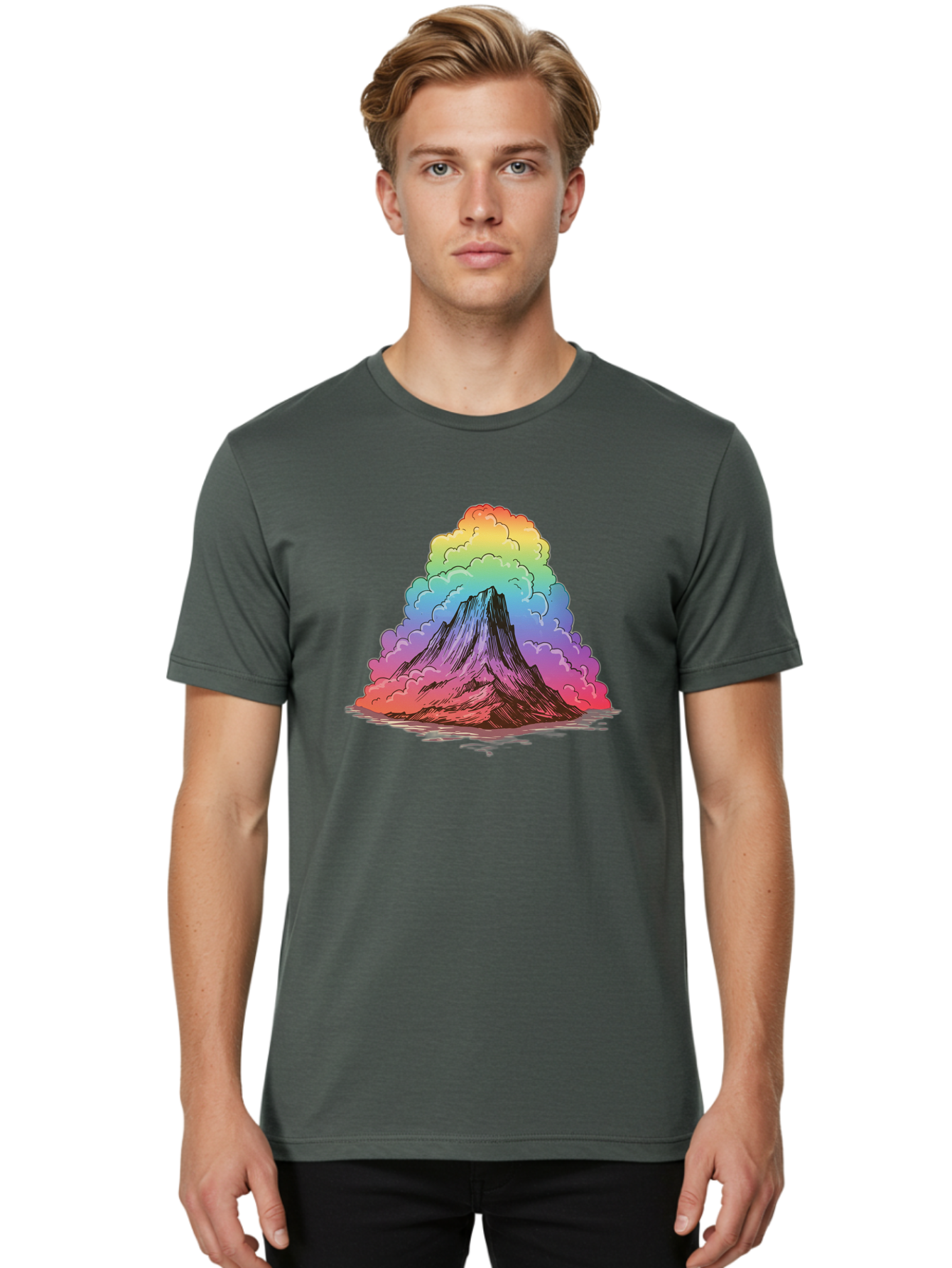 Rainbow-Mountain Men'S Graphic Tee, 100% Cotton, Comfortable Casual Summer Wear, Machine Washable, Vintage Camera, Old Camera, Antique Camera, Black Camera, Classic Photography, Photography Equipment, Nostalgic Device, Film Camera, Camera Art Baj236