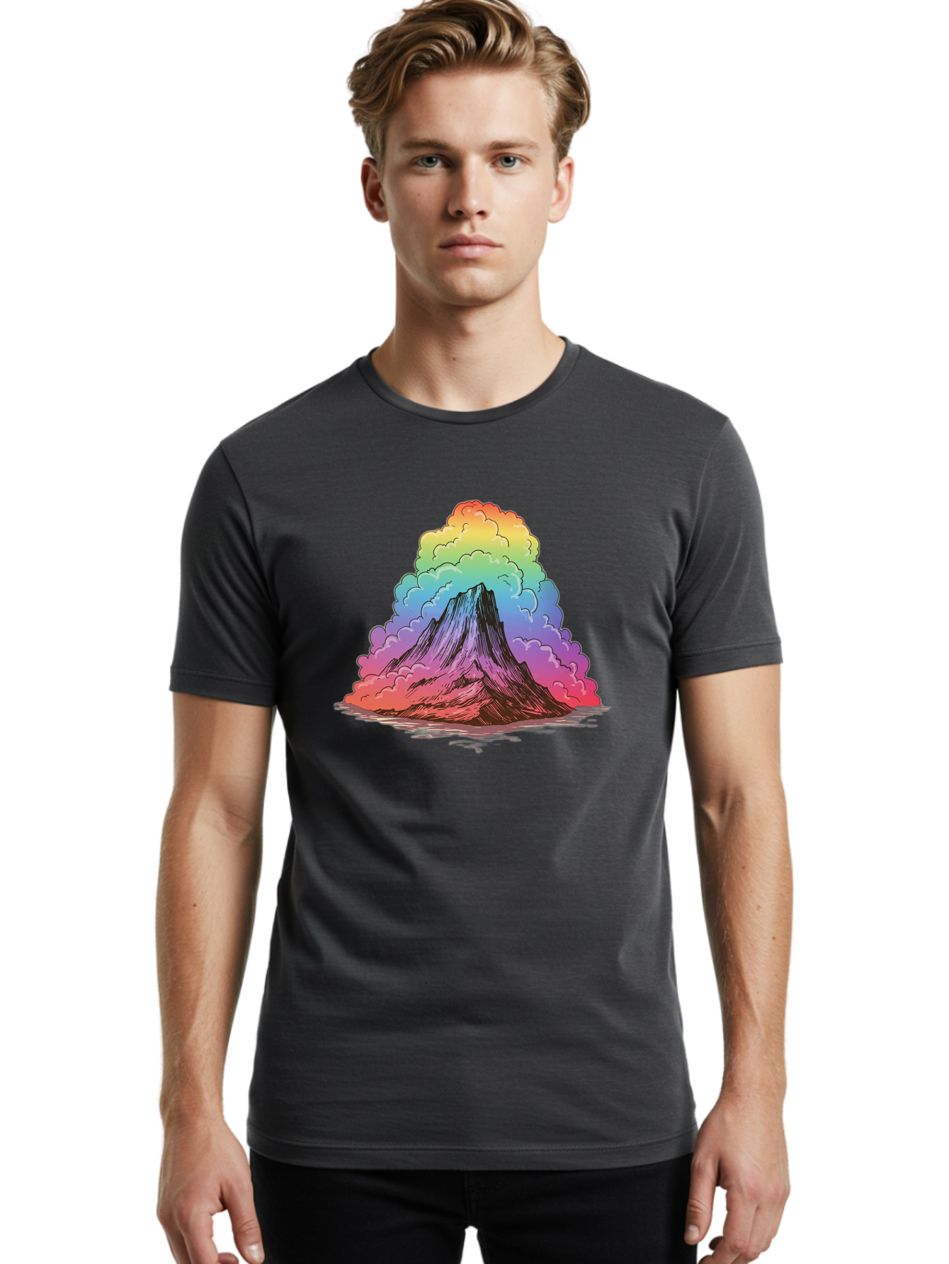Rainbow-Mountain Men'S Graphic Tee, 100% Cotton, Comfortable Casual Summer Wear, Machine Washable, Vintage Camera, Old Camera, Antique Camera, Black Camera, Classic Photography, Photography Equipment, Nostalgic Device, Film Camera, Camera Art Baj236