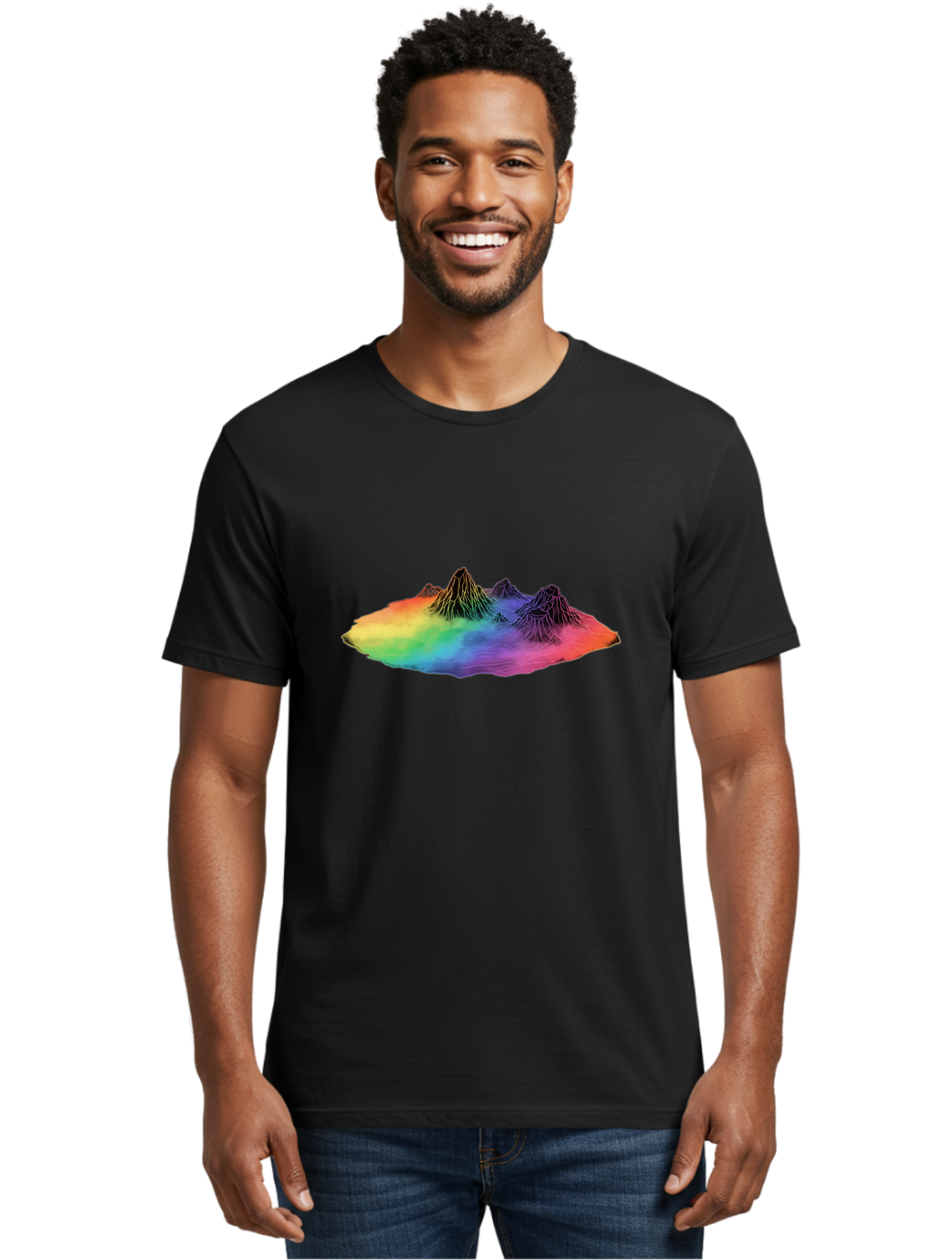 Rainbow-Mountains Men'S Graphic Tee, 100% Cotton, Comfortable Casual Summer Wear, Machine Washable, Vintage Camera, Old Camera, Antique Camera, Black Camera, Classic Photography, Photography Equipment, Nostalgic Device, Film Camera, Camera Art Baj237