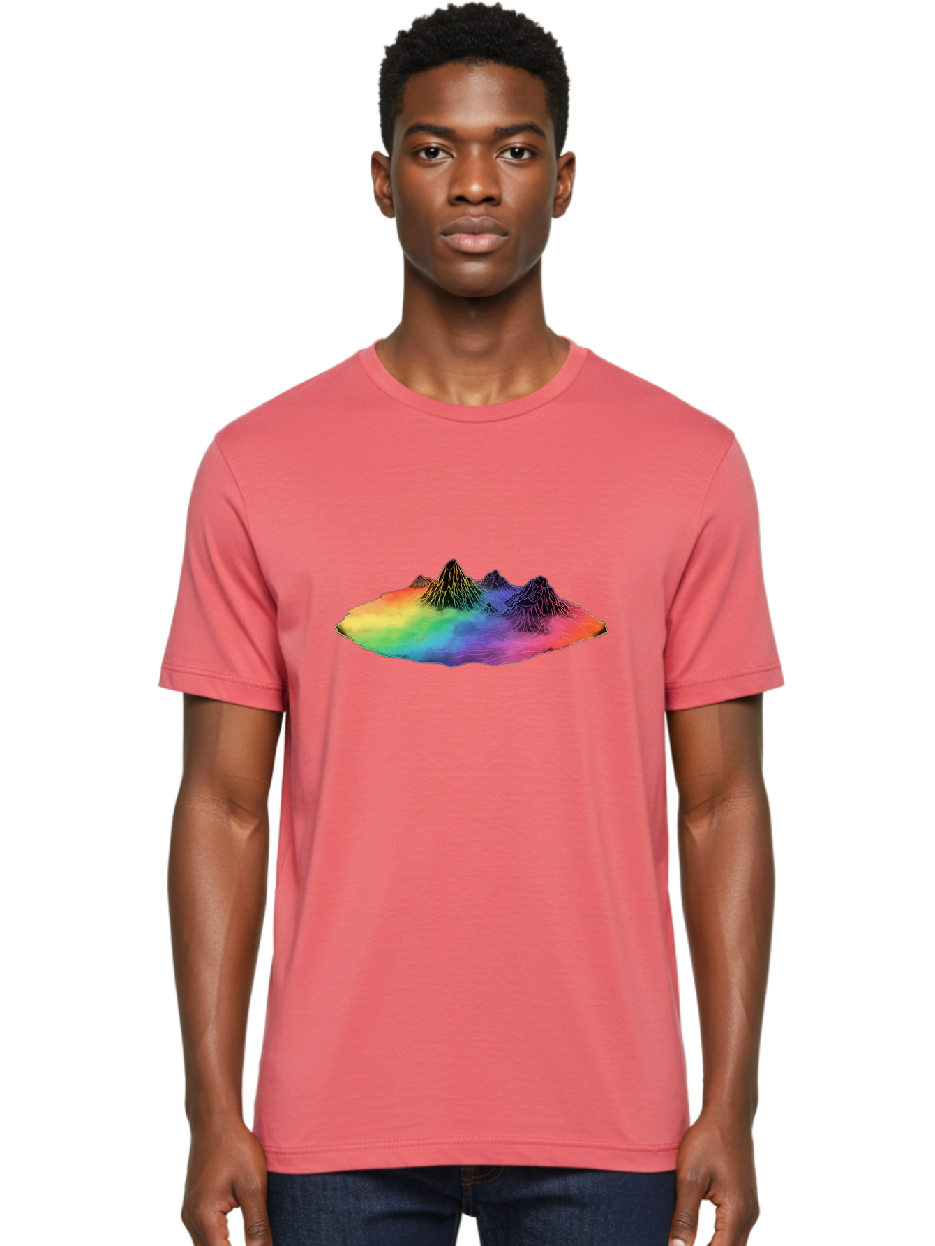 Rainbow-Mountains Men'S Graphic Tee, 100% Cotton, Comfortable Casual Summer Wear, Machine Washable, Vintage Camera, Old Camera, Antique Camera, Black Camera, Classic Photography, Photography Equipment, Nostalgic Device, Film Camera, Camera Art Baj237