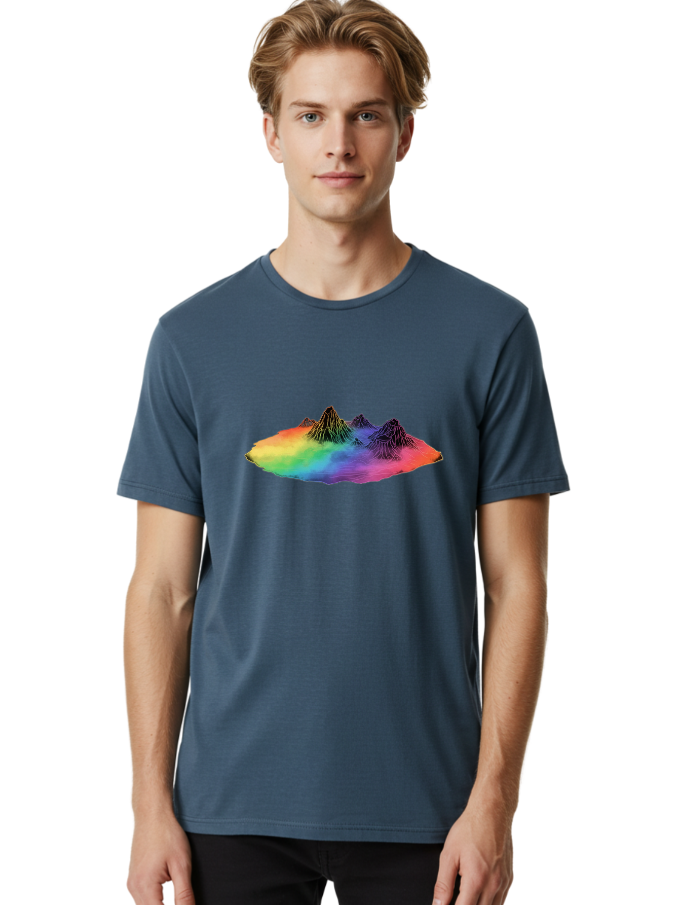 Rainbow-Mountains Men'S Graphic Tee, 100% Cotton, Comfortable Casual Summer Wear, Machine Washable, Vintage Camera, Old Camera, Antique Camera, Black Camera, Classic Photography, Photography Equipment, Nostalgic Device, Film Camera, Camera Art Baj237