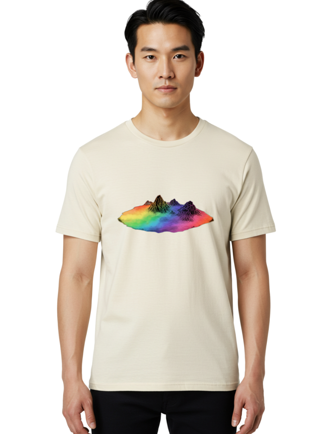 Rainbow-Mountains Men'S Graphic Tee, 100% Cotton, Comfortable Casual Summer Wear, Machine Washable, Vintage Camera, Old Camera, Antique Camera, Black Camera, Classic Photography, Photography Equipment, Nostalgic Device, Film Camera, Camera Art Baj237