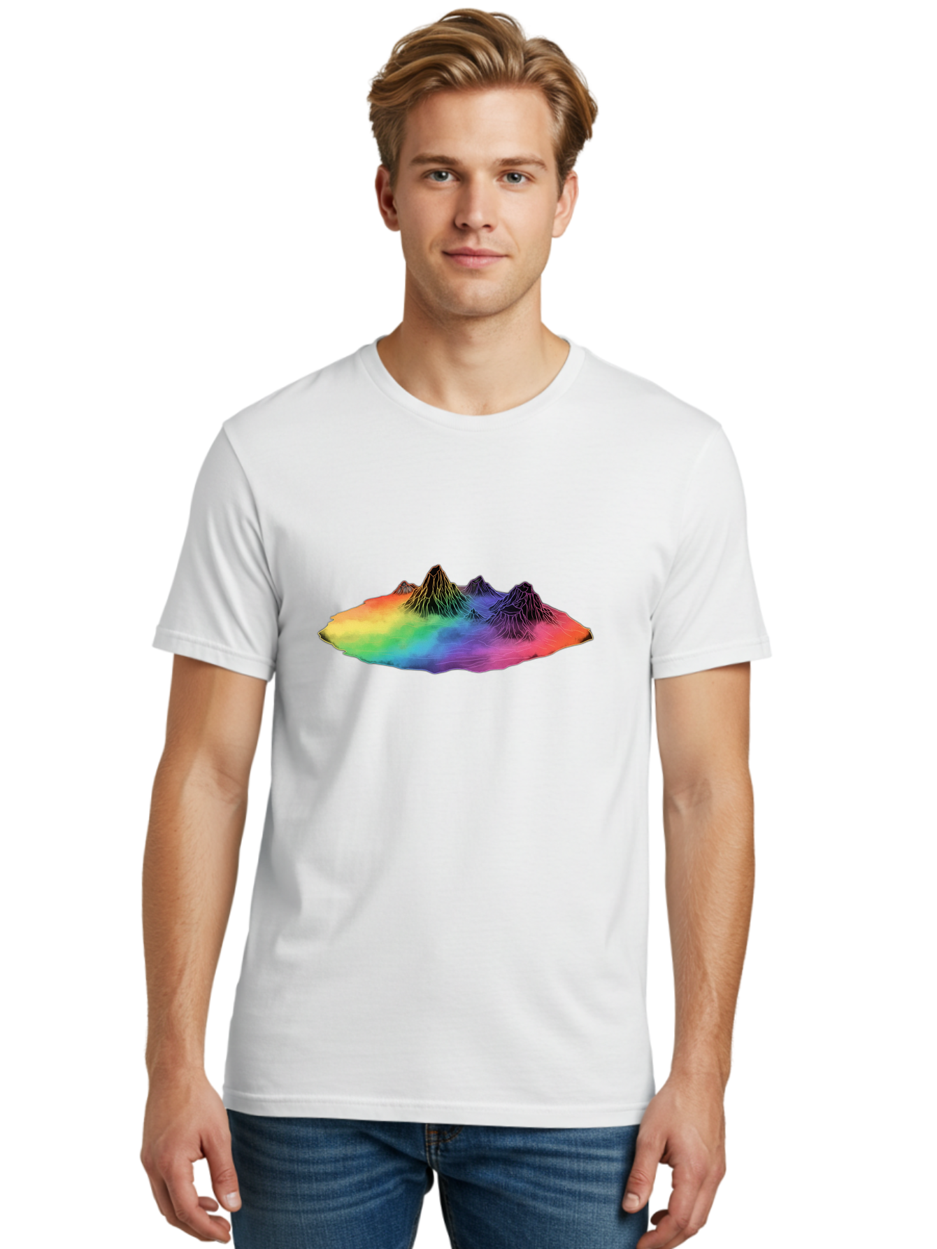 Rainbow-Mountains Men'S Graphic Tee, 100% Cotton, Comfortable Casual Summer Wear, Machine Washable, Vintage Camera, Old Camera, Antique Camera, Black Camera, Classic Photography, Photography Equipment, Nostalgic Device, Film Camera, Camera Art Baj237