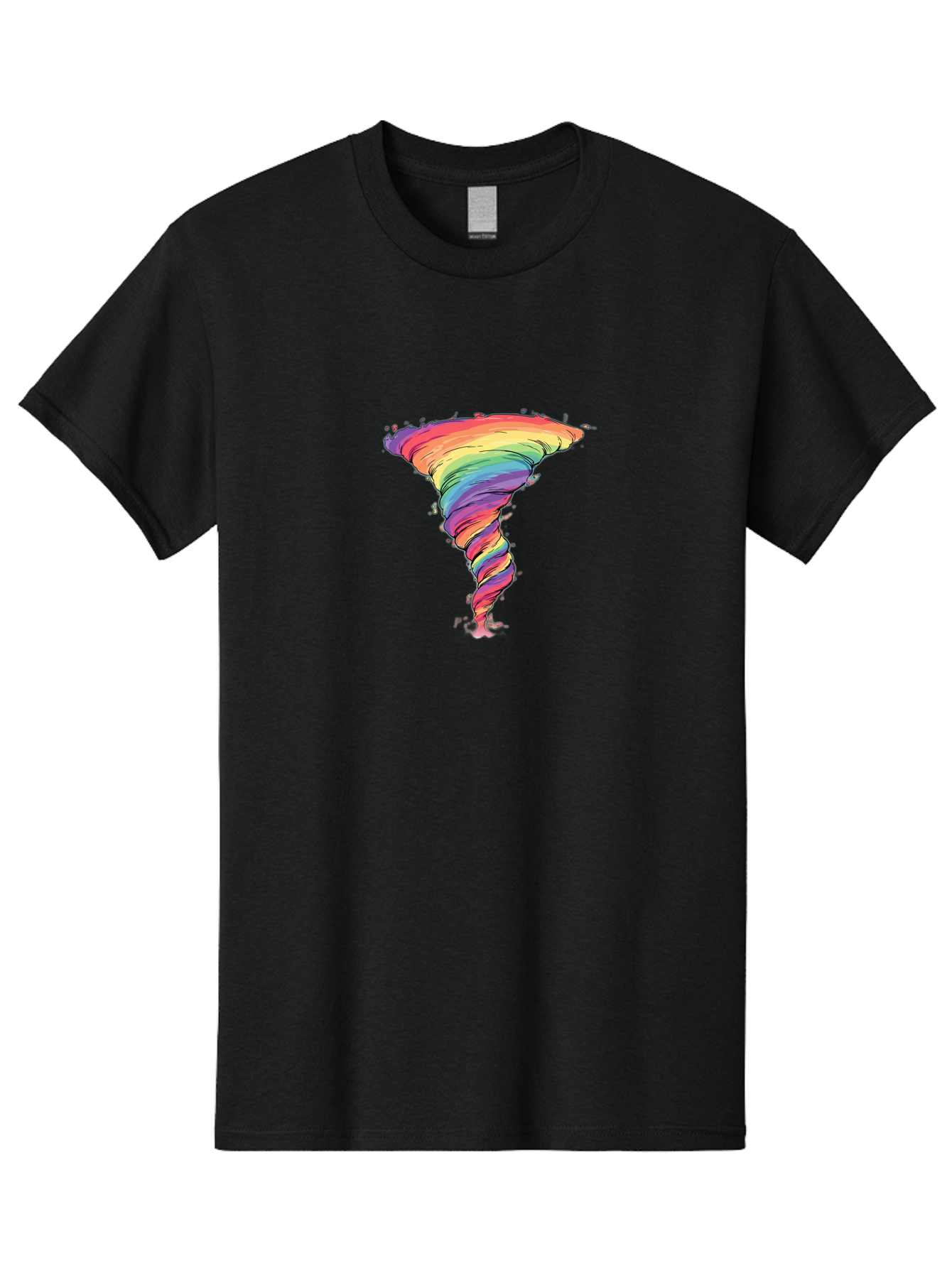 Rainbow-Tornado Men'S Graphic Tee, 100% Cotton, Comfortable Casual Summer Wear, Machine Washable, Vintage Camera, Old Camera, Antique Camera, Black Camera, Classic Photography, Photography Equipment, Nostalgic Device, Film Camera, Camera Art Baj239