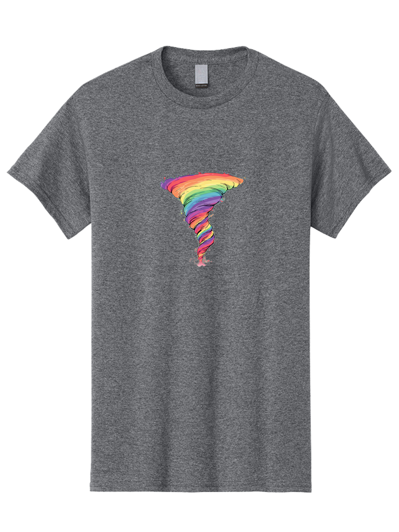 Rainbow-Tornado Men'S Graphic Tee, 100% Cotton, Comfortable Casual Summer Wear, Machine Washable, Vintage Camera, Old Camera, Antique Camera, Black Camera, Classic Photography, Photography Equipment, Nostalgic Device, Film Camera, Camera Art Baj239