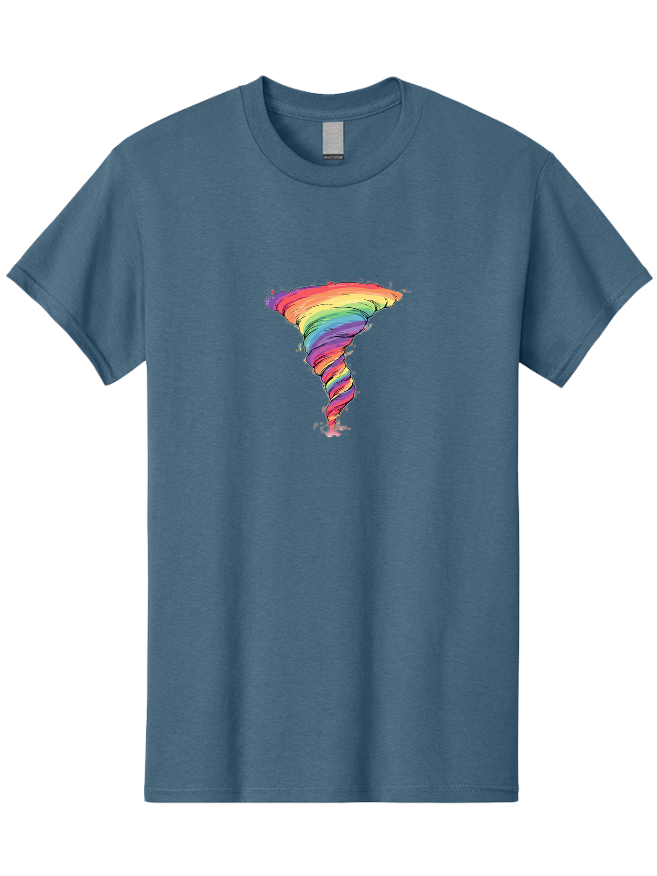 Rainbow-Tornado Men'S Graphic Tee, 100% Cotton, Comfortable Casual Summer Wear, Machine Washable, Vintage Camera, Old Camera, Antique Camera, Black Camera, Classic Photography, Photography Equipment, Nostalgic Device, Film Camera, Camera Art Baj239