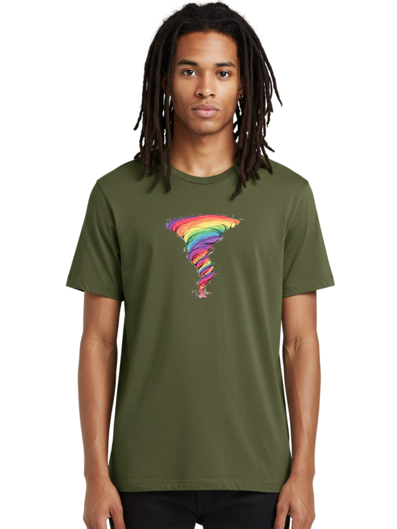 Rainbow-Tornado Men'S Graphic Tee, 100% Cotton, Comfortable Casual Summer Wear, Machine Washable, Vintage Camera, Old Camera, Antique Camera, Black Camera, Classic Photography, Photography Equipment, Nostalgic Device, Film Camera, Camera Art Baj239