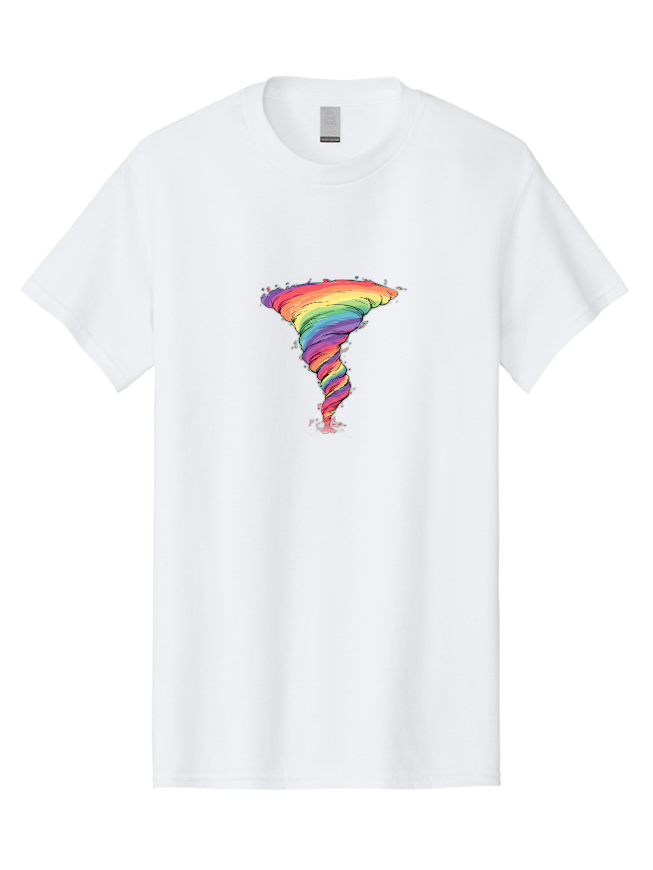 Rainbow-Tornado Men'S Graphic Tee, 100% Cotton, Comfortable Casual Summer Wear, Machine Washable, Vintage Camera, Old Camera, Antique Camera, Black Camera, Classic Photography, Photography Equipment, Nostalgic Device, Film Camera, Camera Art Baj239