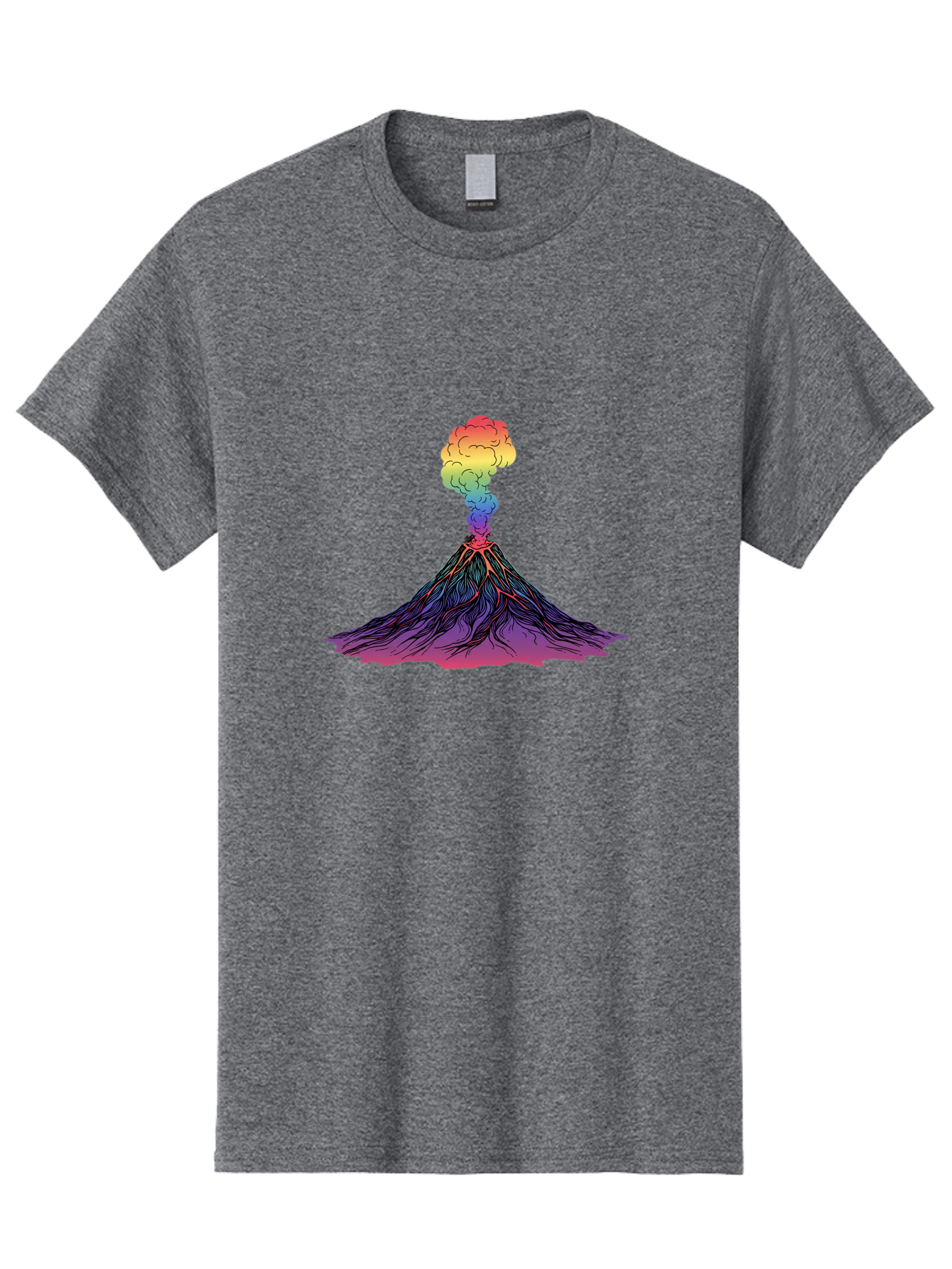 Rainbow-Volcano Men'S Graphic Tee, 100% Cotton, Comfortable Casual Summer Wear, Machine Washable, Vintage Camera, Old Camera, Antique Camera, Black Camera, Classic Photography, Photography Equipment, Nostalgic Device, Film Camera, Camera Art Baj240