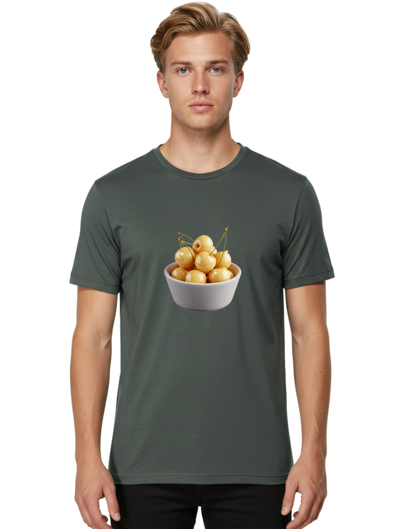 Rainier-Cherries Men'S Graphic Tee, 100% Cotton, Comfortable Casual Summer Wear, Machine Washable, Vintage Camera, Old Camera, Antique Camera, Black Camera, Classic Photography, Photography Equipment, Nostalgic Device, Film Camera, Camera Art Baj241