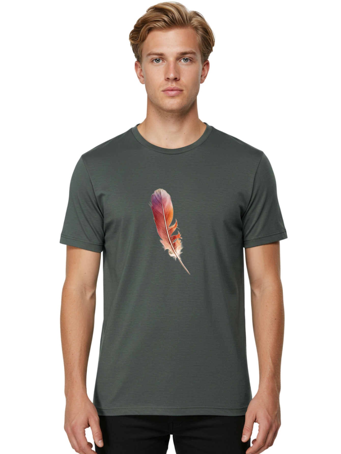 Red-Feather Men'S Graphic Tee, 100% Cotton, Comfortable Casual Summer Wear, Machine Washable, Vintage Camera, Old Camera, Antique Camera, Black Camera, Classic Photography, Photography Equipment, Nostalgic Device, Film Camera, Camera Art Baj242