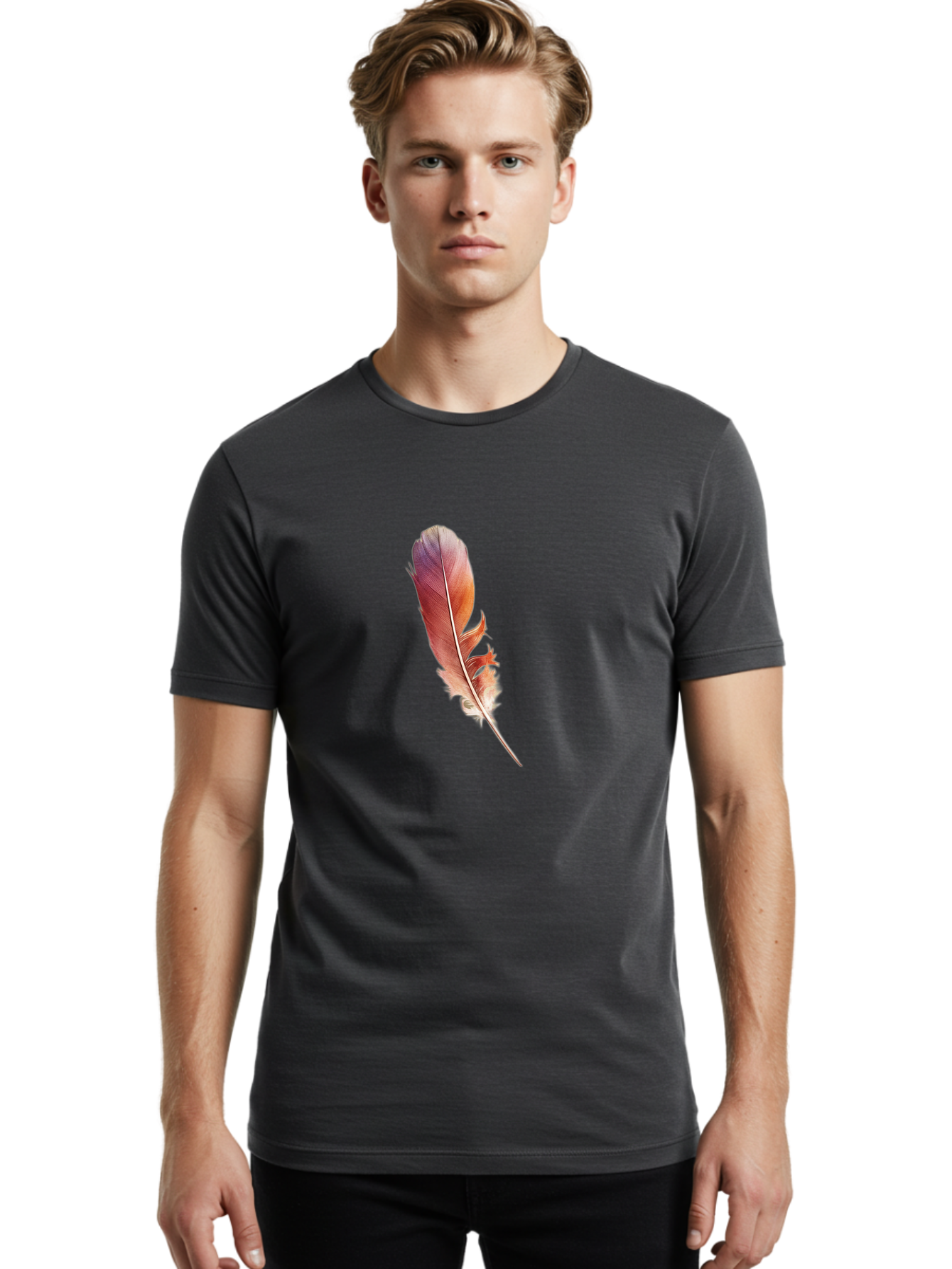 Red-Feather Men'S Graphic Tee, 100% Cotton, Comfortable Casual Summer Wear, Machine Washable, Vintage Camera, Old Camera, Antique Camera, Black Camera, Classic Photography, Photography Equipment, Nostalgic Device, Film Camera, Camera Art Baj242