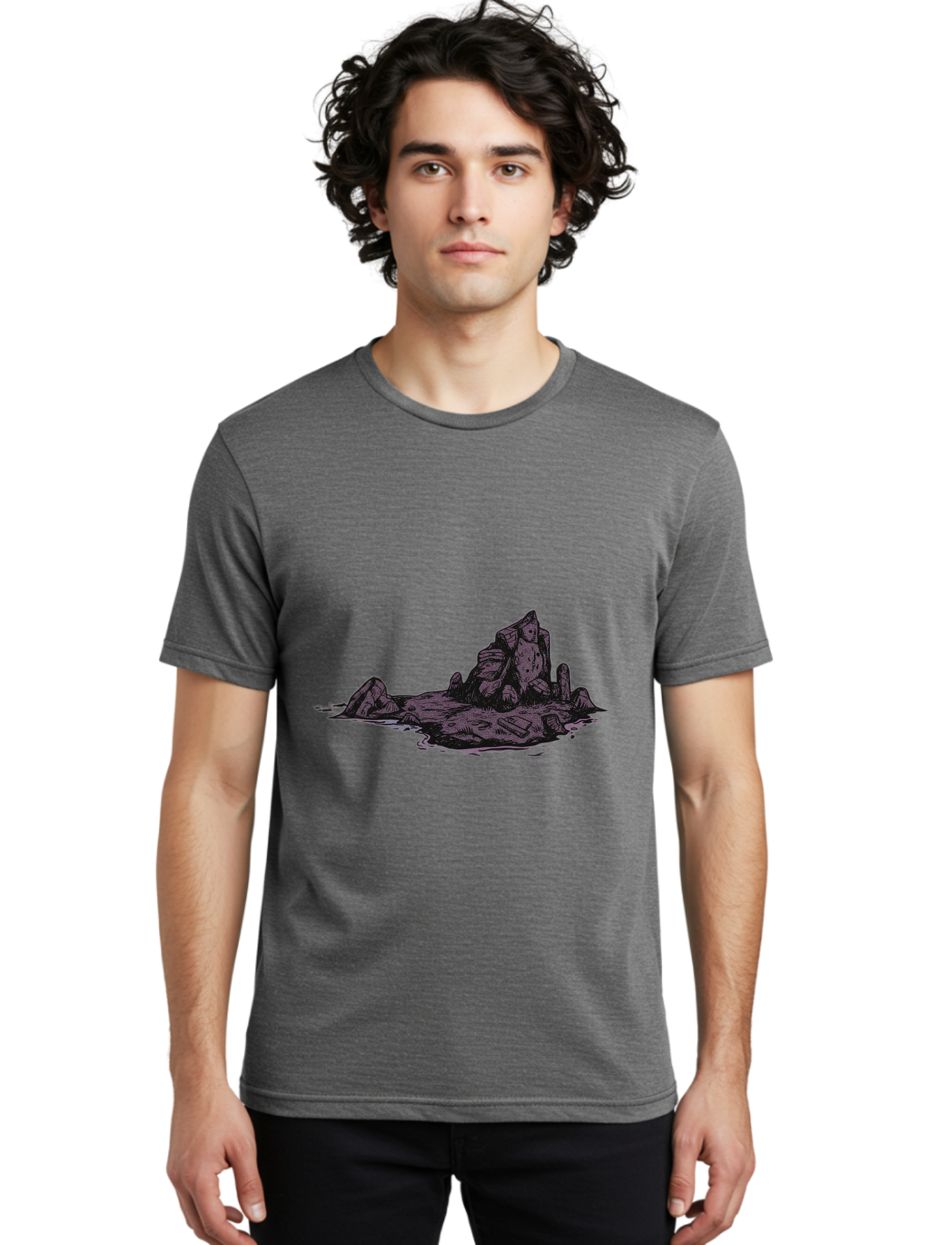 Rock-Formation Men'S Graphic Tee, 100% Cotton, Comfortable Casual Summer Wear, Machine Washable, Vintage Camera, Old Camera, Antique Camera, Black Camera, Classic Photography, Photography Equipment, Nostalgic Device, Film Camera, Camera Art Baj243
