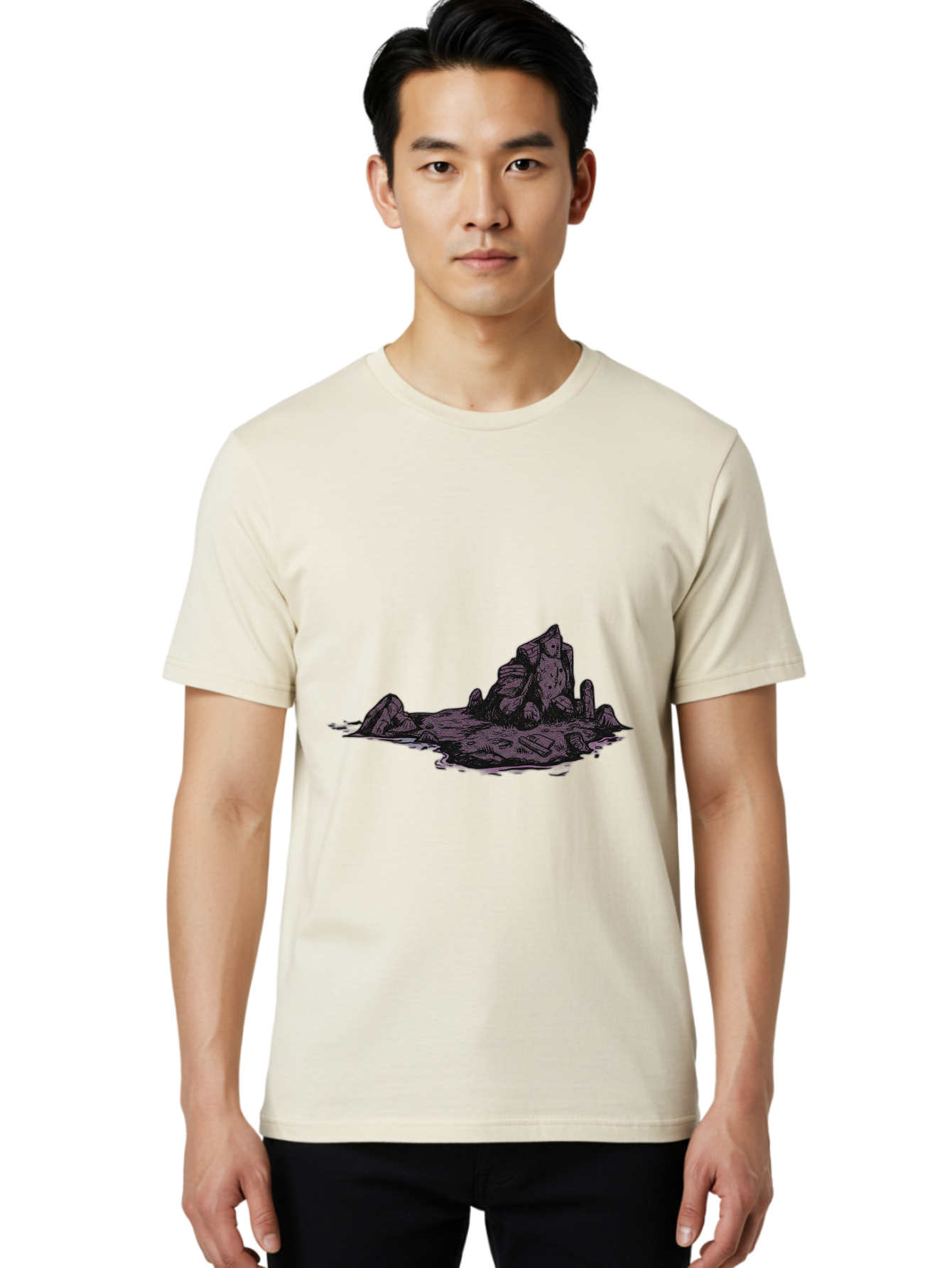 Rock-Formation Men'S Graphic Tee, 100% Cotton, Comfortable Casual Summer Wear, Machine Washable, Vintage Camera, Old Camera, Antique Camera, Black Camera, Classic Photography, Photography Equipment, Nostalgic Device, Film Camera, Camera Art Baj243