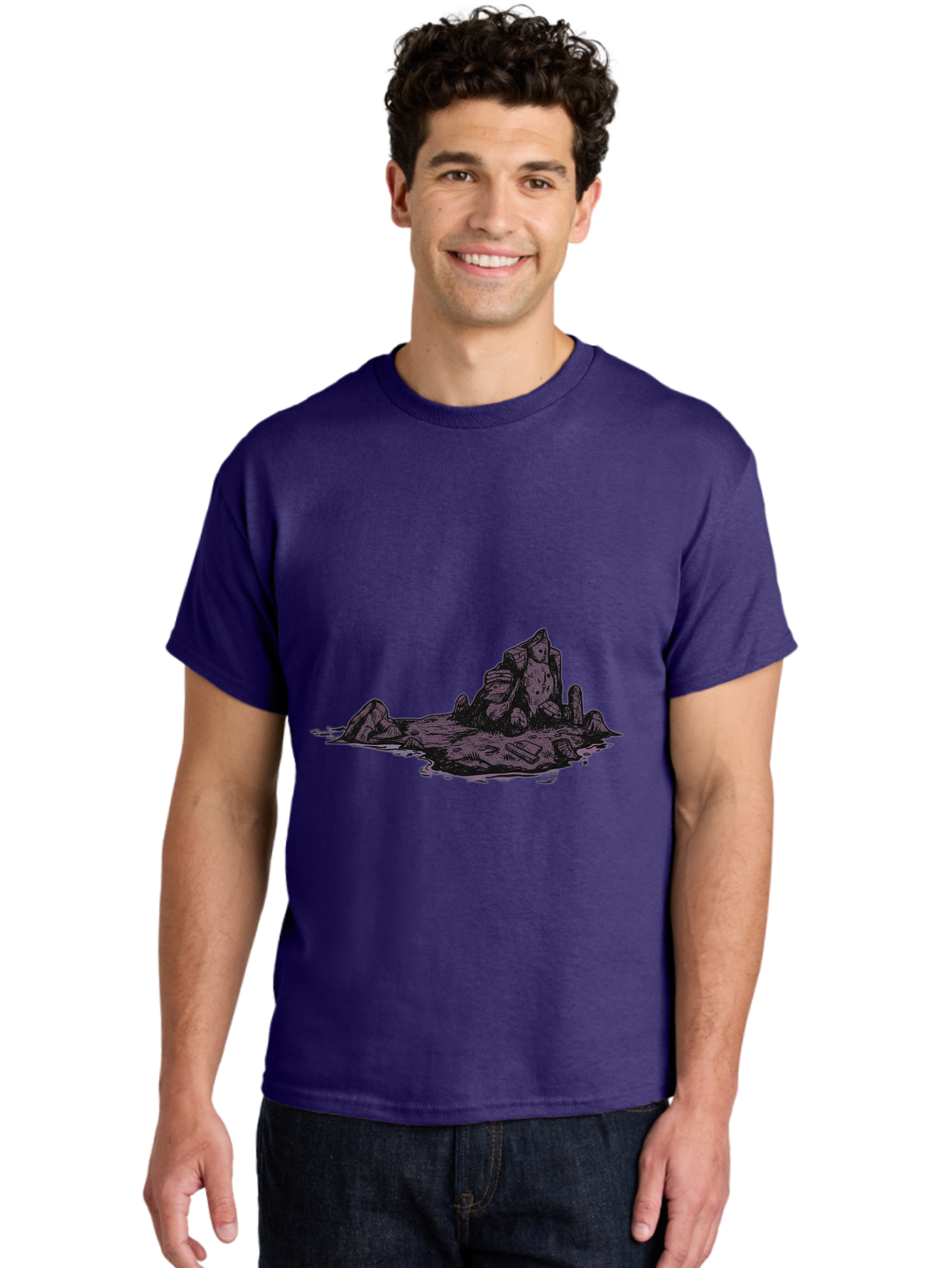 Rock-Formation Men'S Graphic Tee, 100% Cotton, Comfortable Casual Summer Wear, Machine Washable, Vintage Camera, Old Camera, Antique Camera, Black Camera, Classic Photography, Photography Equipment, Nostalgic Device, Film Camera, Camera Art Baj243