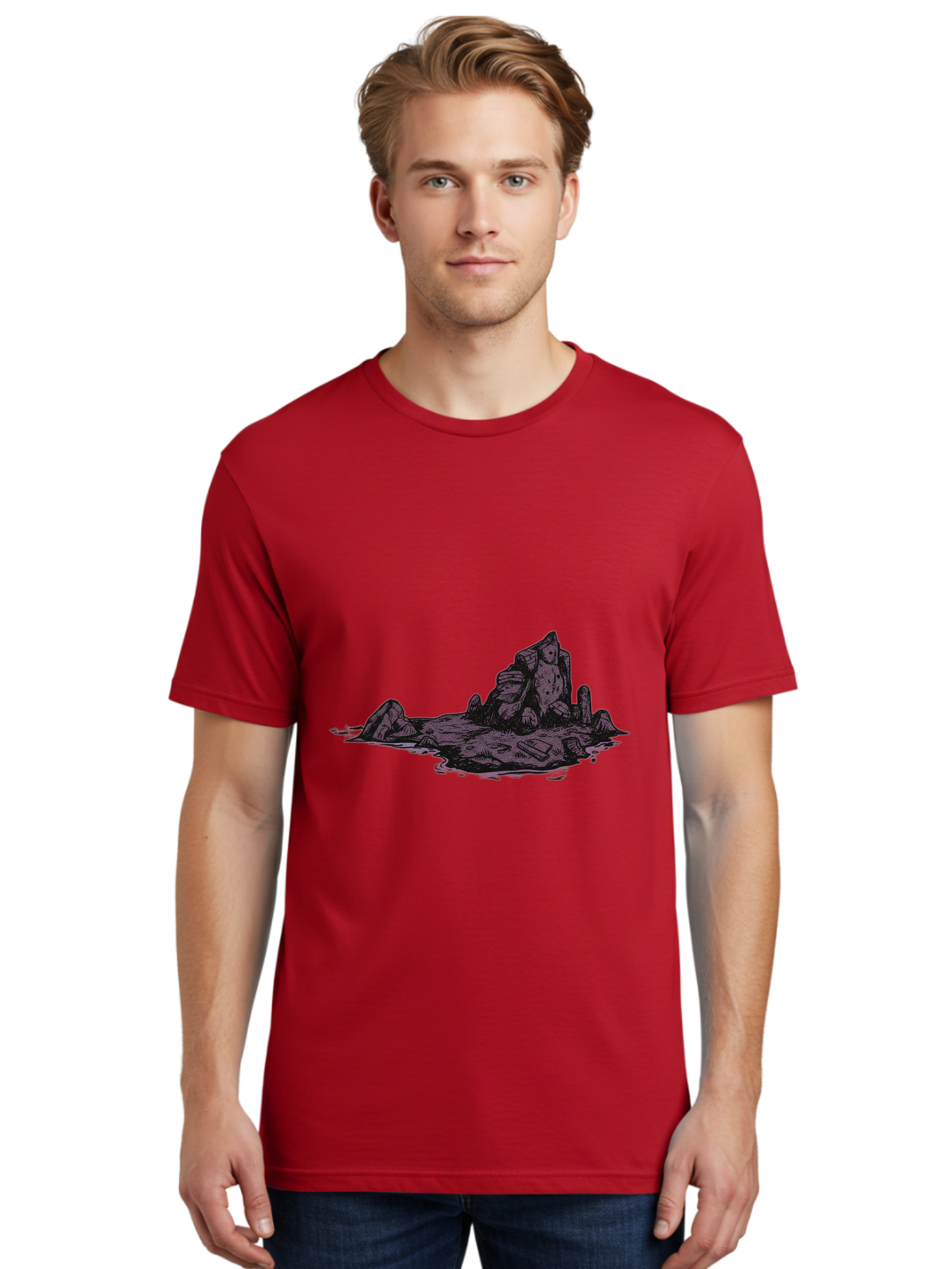 Rock-Formation Men'S Graphic Tee, 100% Cotton, Comfortable Casual Summer Wear, Machine Washable, Vintage Camera, Old Camera, Antique Camera, Black Camera, Classic Photography, Photography Equipment, Nostalgic Device, Film Camera, Camera Art Baj243