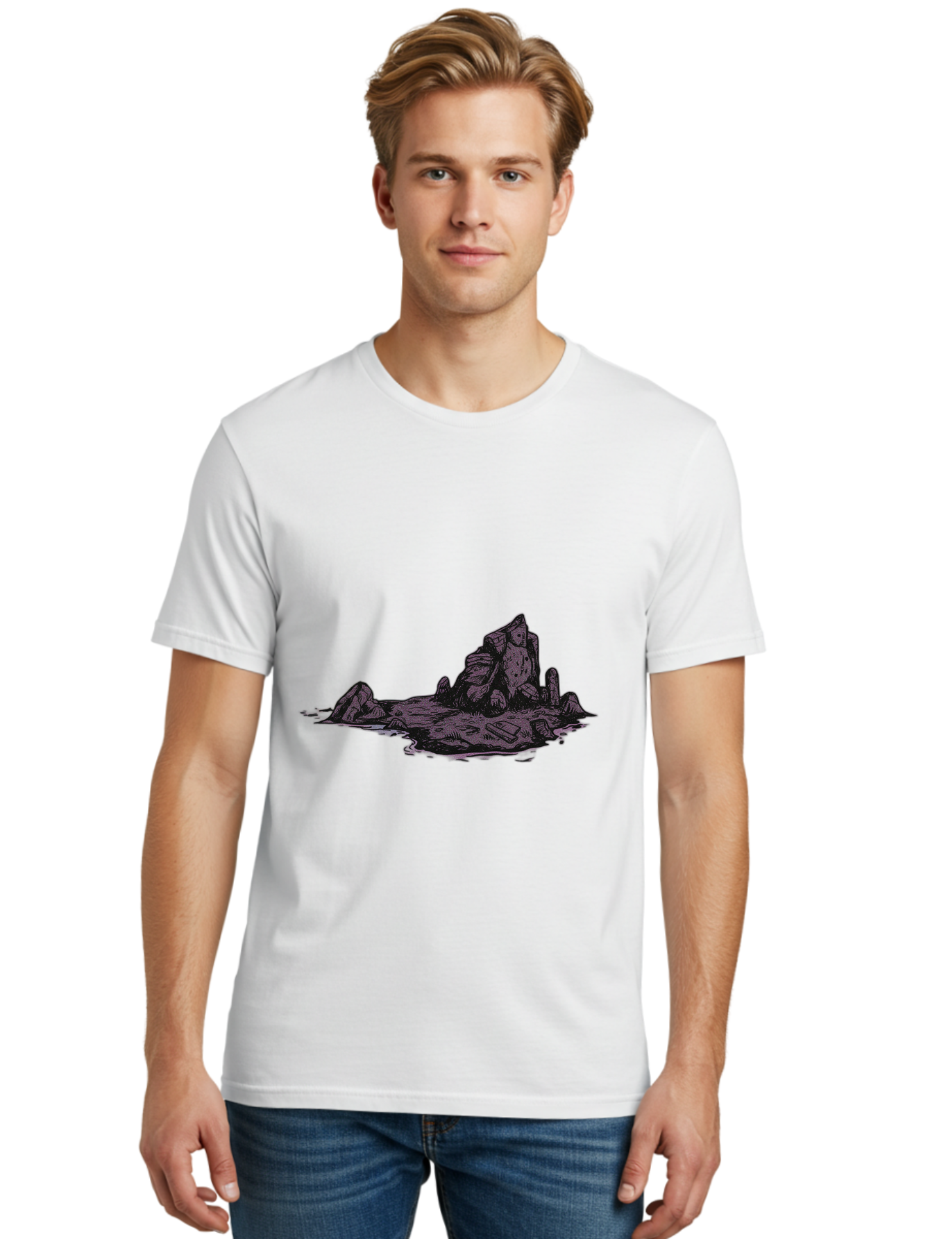 Rock-Formation Men'S Graphic Tee, 100% Cotton, Comfortable Casual Summer Wear, Machine Washable, Vintage Camera, Old Camera, Antique Camera, Black Camera, Classic Photography, Photography Equipment, Nostalgic Device, Film Camera, Camera Art Baj243