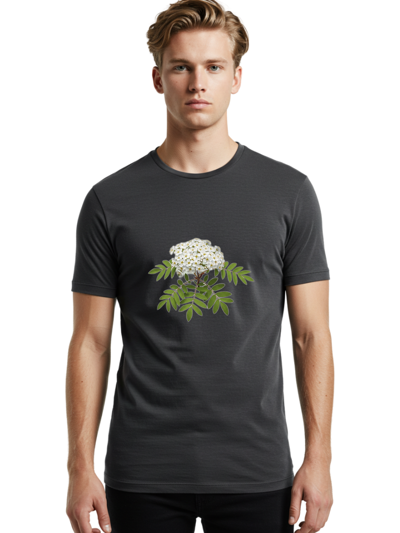 Rowan-Tree-Flowers Men'S Graphic Tee, 100% Cotton, Comfortable Casual Summer Wear, Machine Washable, Vintage Camera, Old Camera, Antique Camera, Black Camera, Classic Photography, Photography Equipment, Nostalgic Device, Film Camera, Baj244