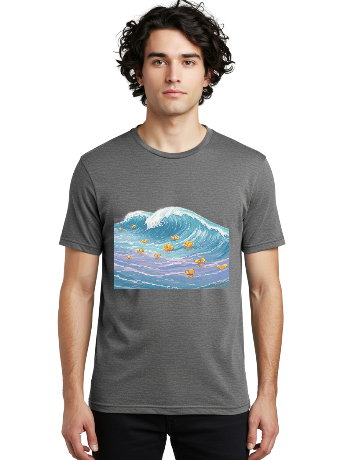 Rubber-Ducks-In-Wave Men'S Graphic Tee, 100% Cotton, Comfortable Casual Summer Wear, Machine Washable, Vintage Camera, Old Camera, Antique Camera, Black Camera, Classic Photography, Photography Equipment, Nostalgic Device, Film Camera, Baj245