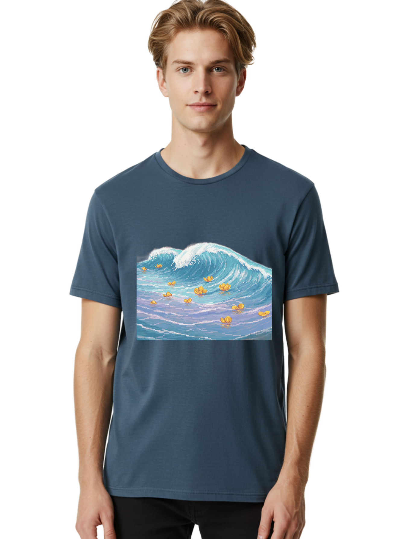 Rubber-Ducks-In-Wave Men'S Graphic Tee, 100% Cotton, Comfortable Casual Summer Wear, Machine Washable, Vintage Camera, Old Camera, Antique Camera, Black Camera, Classic Photography, Photography Equipment, Nostalgic Device, Film Camera, Baj245