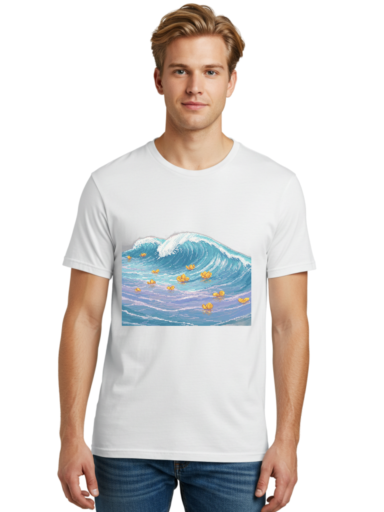 Rubber-Ducks-In-Wave Men'S Graphic Tee, 100% Cotton, Comfortable Casual Summer Wear, Machine Washable, Vintage Camera, Old Camera, Antique Camera, Black Camera, Classic Photography, Photography Equipment, Nostalgic Device, Film Camera, Baj245