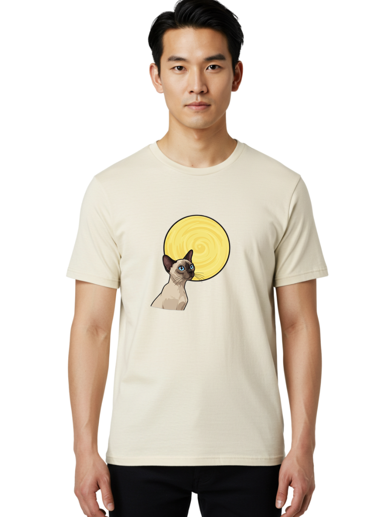 Siamese-Cat Men'S Graphic Tee, 100% Cotton, Comfortable Casual Summer Wear, Machine Washable, Vintage Camera, Old Camera, Antique Camera, Black Camera, Classic Photography, Photography Equipment, Nostalgic Device, Film Camera, Camera Art Baj247