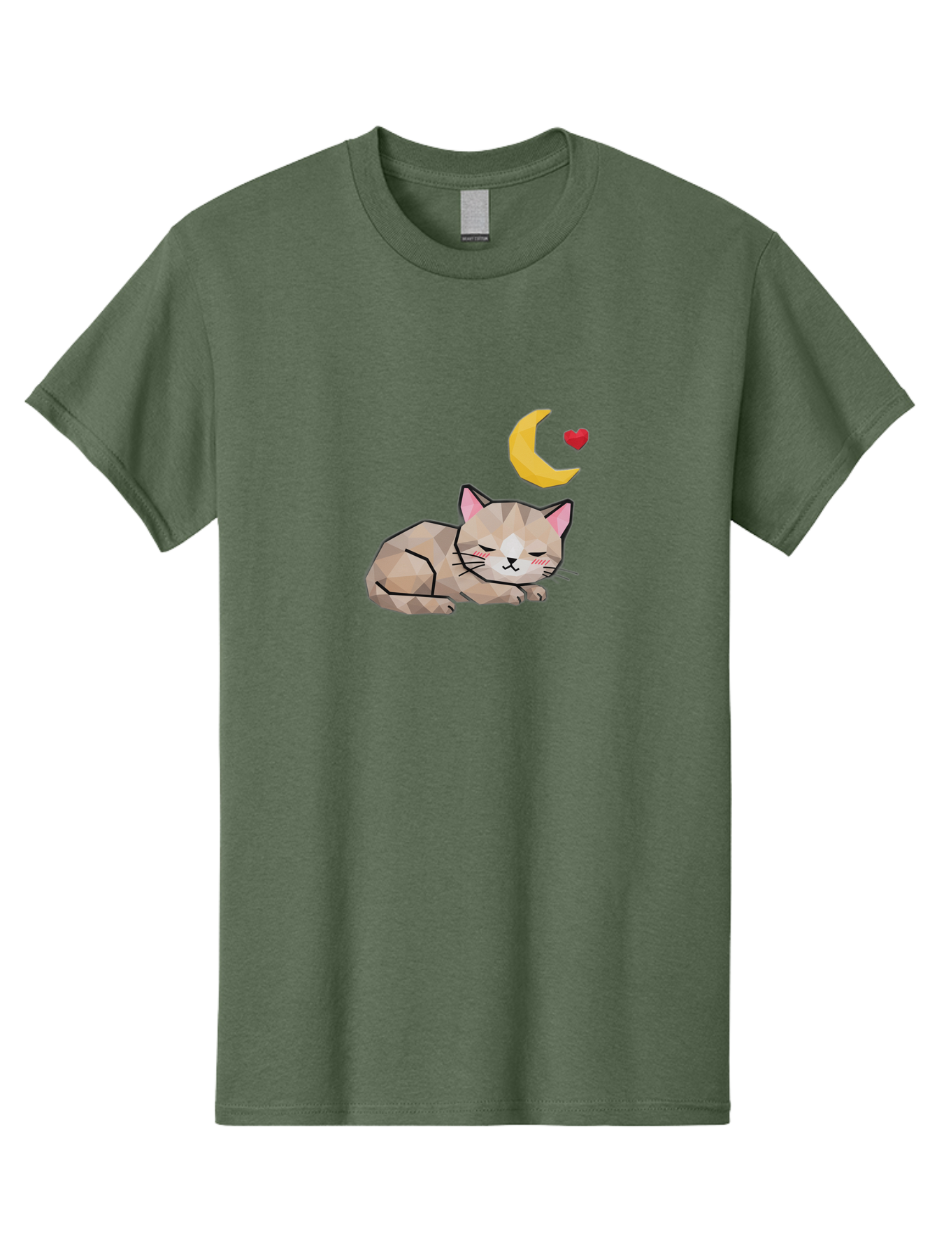 Sleeping-Cat-With-Moon-And-Heart Men'S Graphic Tee, 100% Cotton, Comfortable Casual Summer Wear, Machine Washable, Vintage Camera, Old Camera, Antique Camera, Black Camera, Classic Photography, Photography Equipment, Nostalgic Device, Baj250