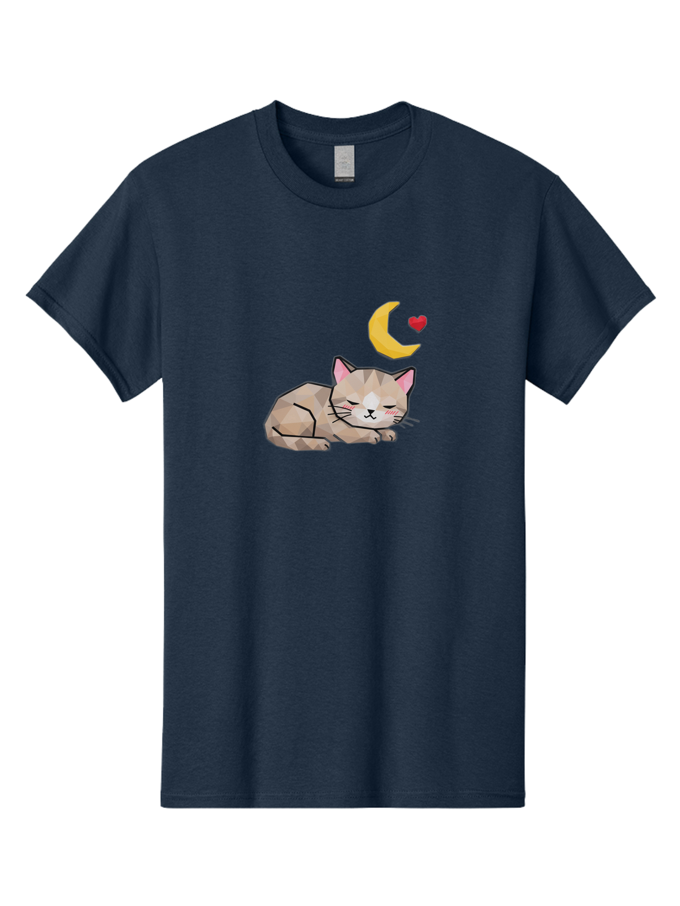 Sleeping-Cat-With-Moon-And-Heart Men'S Graphic Tee, 100% Cotton, Comfortable Casual Summer Wear, Machine Washable, Vintage Camera, Old Camera, Antique Camera, Black Camera, Classic Photography, Photography Equipment, Nostalgic Device, Baj250