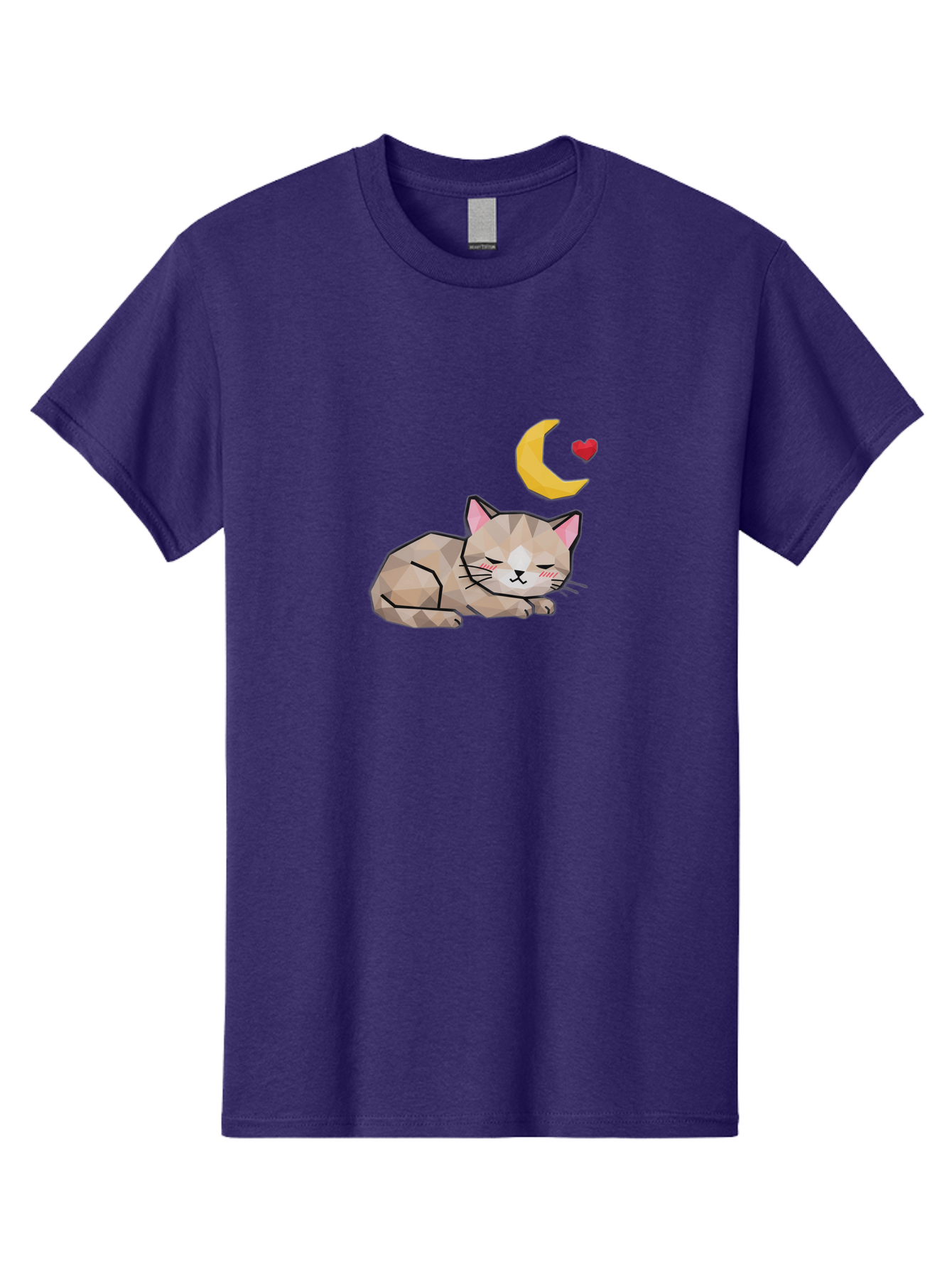 Sleeping-Cat-With-Moon-And-Heart Men'S Graphic Tee, 100% Cotton, Comfortable Casual Summer Wear, Machine Washable, Vintage Camera, Old Camera, Antique Camera, Black Camera, Classic Photography, Photography Equipment, Nostalgic Device, Baj250