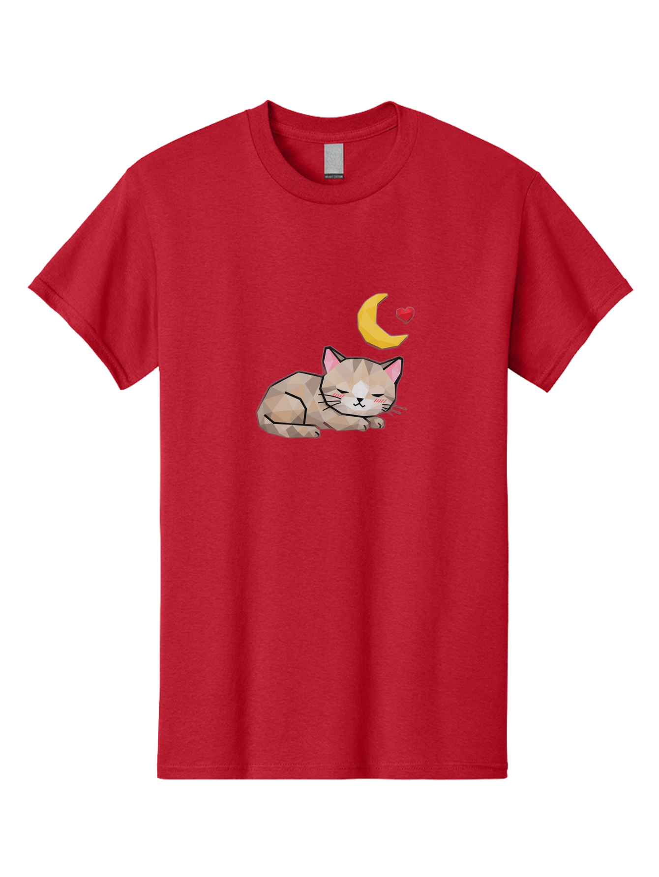 Sleeping-Cat-With-Moon-And-Heart Men'S Graphic Tee, 100% Cotton, Comfortable Casual Summer Wear, Machine Washable, Vintage Camera, Old Camera, Antique Camera, Black Camera, Classic Photography, Photography Equipment, Nostalgic Device, Baj250