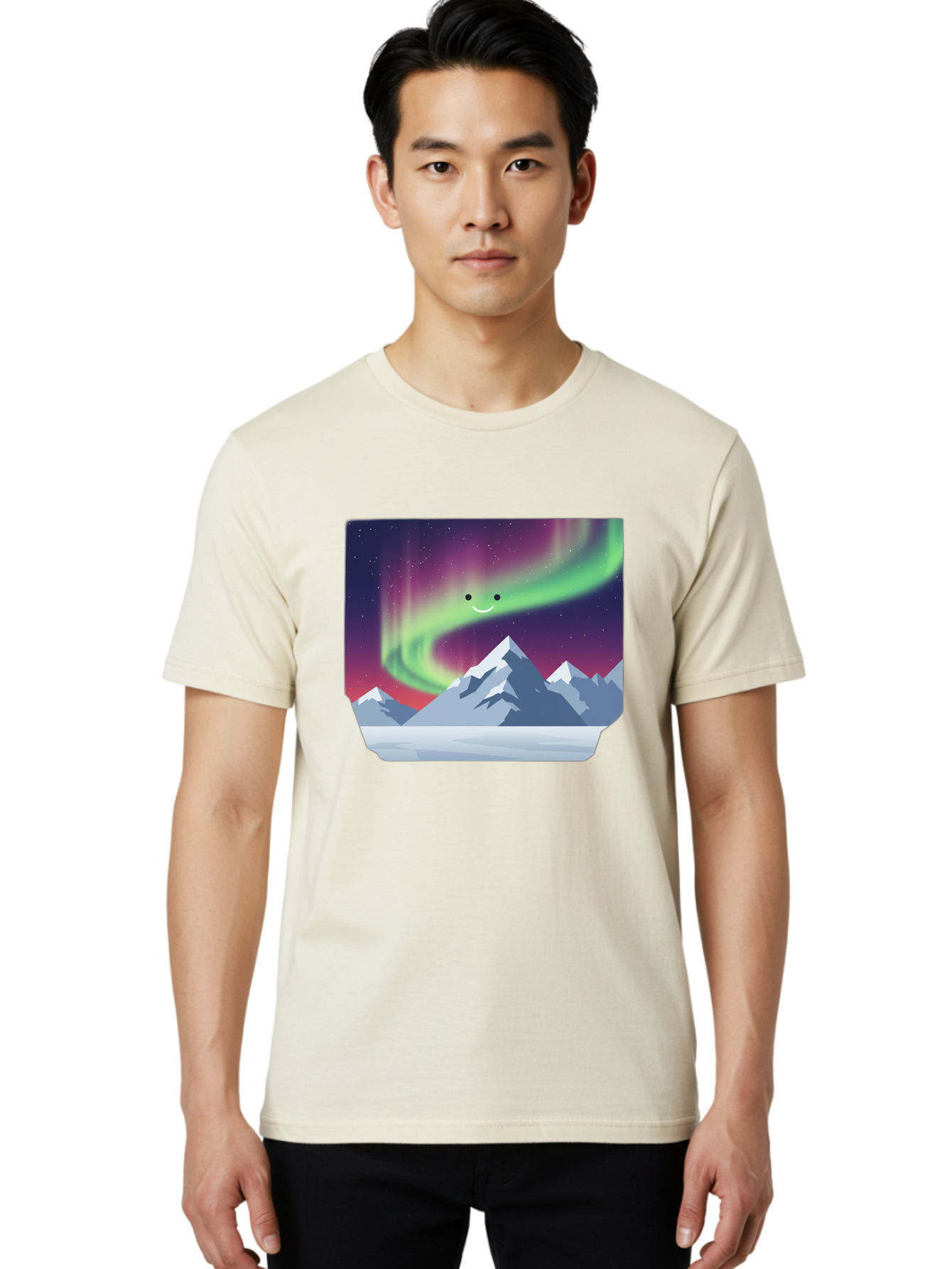 Smiling-Aurora-Borealis Men'S Graphic Tee, 100% Cotton, Comfortable Casual Summer Wear, Machine Washable, Vintage Camera, Old Camera, Antique Camera, Black Camera, Classic Photography, Photography Equipment, Nostalgic Device, Film Camera, Baj255