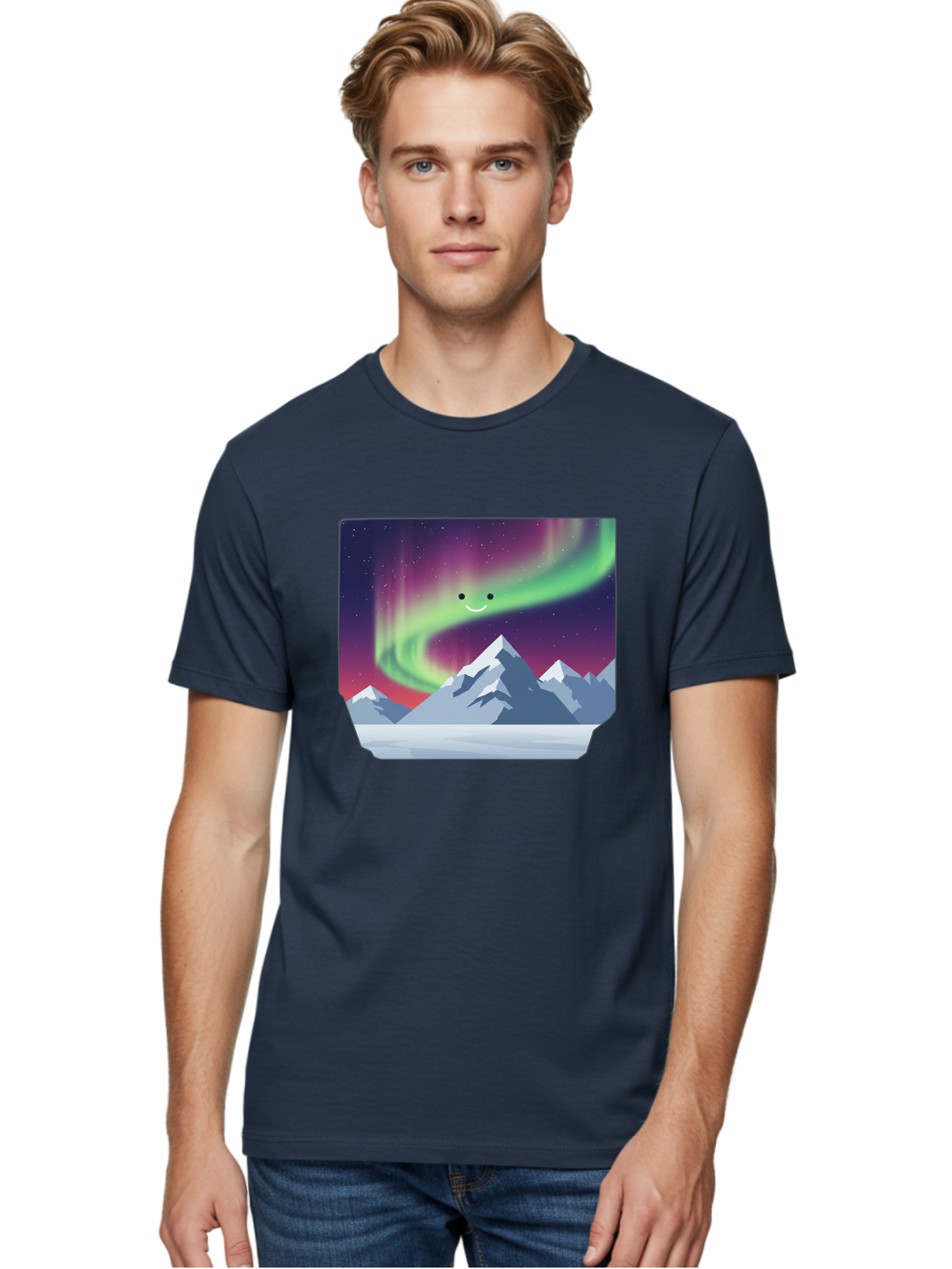 Smiling-Aurora-Borealis Men'S Graphic Tee, 100% Cotton, Comfortable Casual Summer Wear, Machine Washable, Vintage Camera, Old Camera, Antique Camera, Black Camera, Classic Photography, Photography Equipment, Nostalgic Device, Film Camera, Baj255