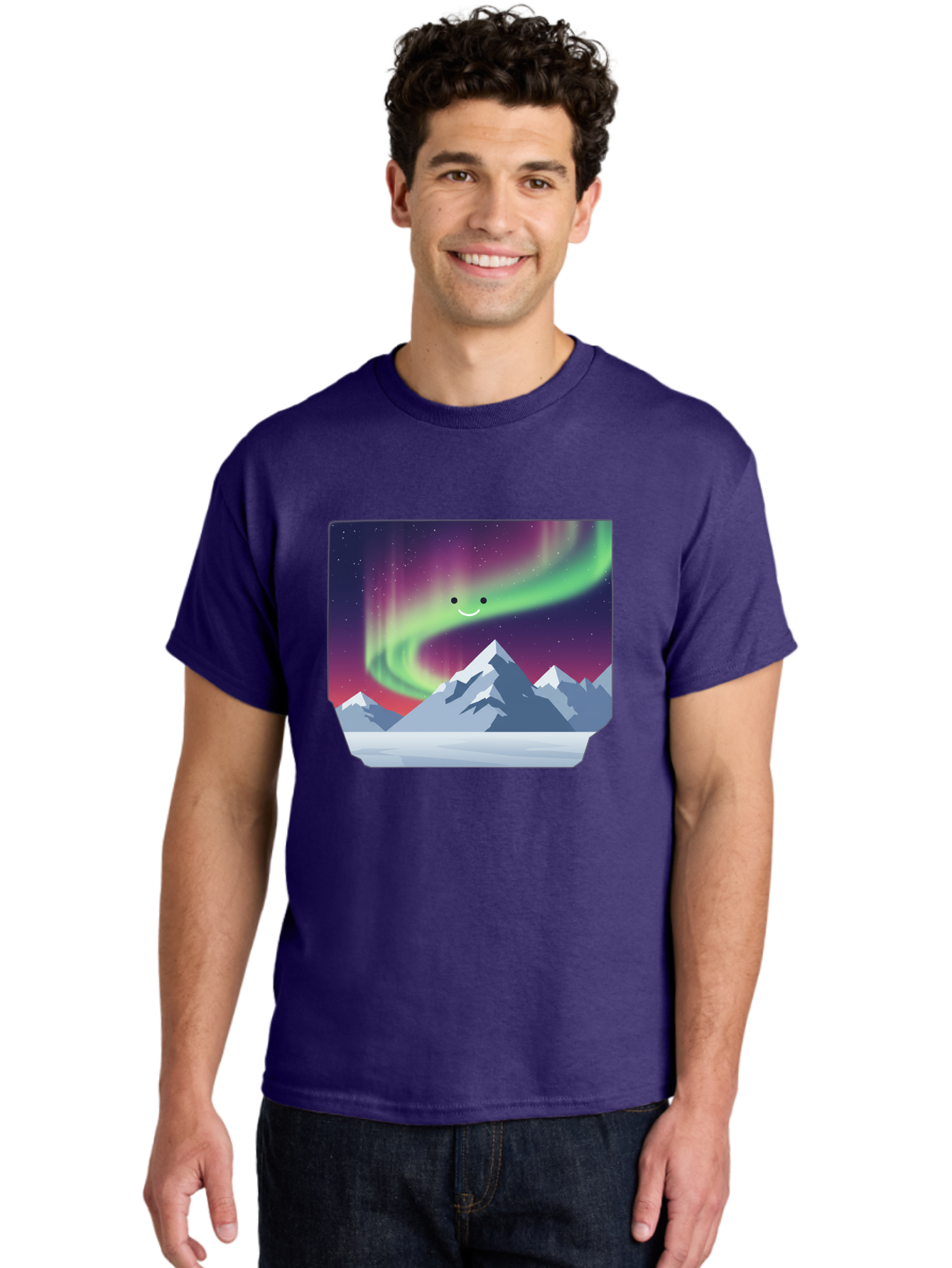 Smiling-Aurora-Borealis Men'S Graphic Tee, 100% Cotton, Comfortable Casual Summer Wear, Machine Washable, Vintage Camera, Old Camera, Antique Camera, Black Camera, Classic Photography, Photography Equipment, Nostalgic Device, Film Camera, Baj255