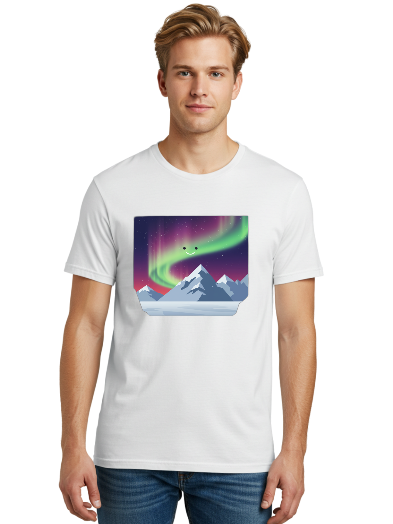 Smiling-Aurora-Borealis Men'S Graphic Tee, 100% Cotton, Comfortable Casual Summer Wear, Machine Washable, Vintage Camera, Old Camera, Antique Camera, Black Camera, Classic Photography, Photography Equipment, Nostalgic Device, Film Camera, Baj255