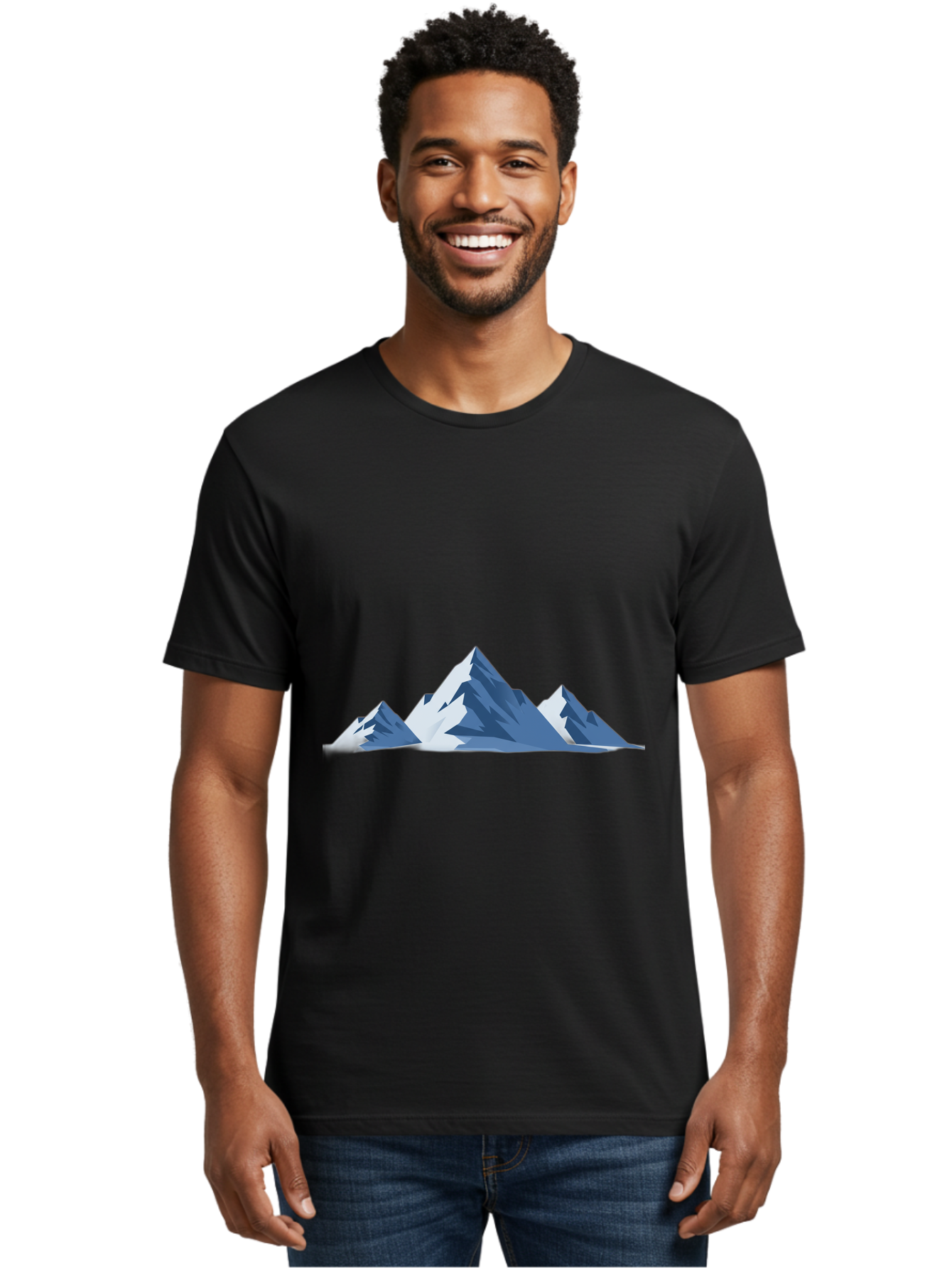 Snow-Capped-Mountains Men'S Graphic Tee, 100% Cotton, Comfortable Casual Summer Wear, Machine Washable, Vintage Camera, Old Camera, Antique Camera, Black Camera, Classic Photography, Photography Equipment, Nostalgic Device, Film Camera, Baj258