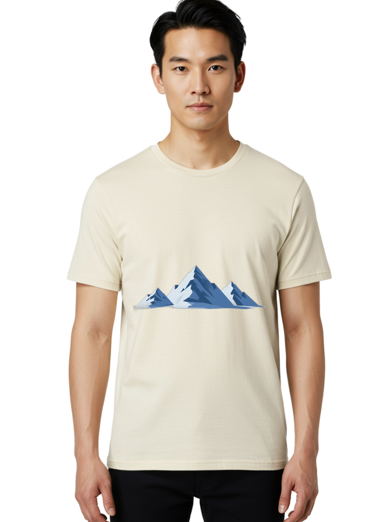 Snow-Capped-Mountains Men'S Graphic Tee, 100% Cotton, Comfortable Casual Summer Wear, Machine Washable, Vintage Camera, Old Camera, Antique Camera, Black Camera, Classic Photography, Photography Equipment, Nostalgic Device, Film Camera, Baj258