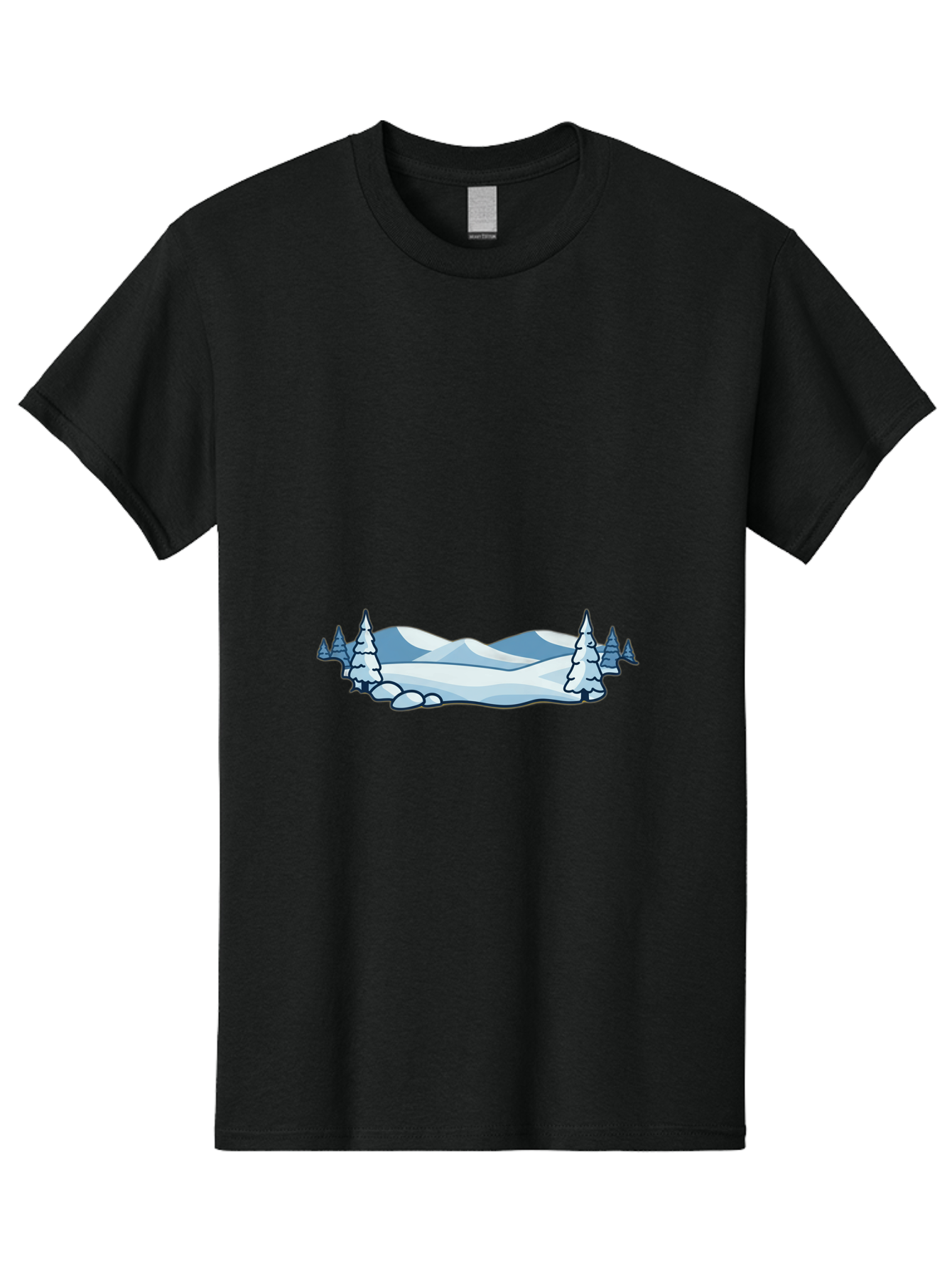Snowy-Landscape Men'S Graphic Tee, 100% Cotton, Comfortable Casual Summer Wear, Machine Washable, Vintage Camera, Old Camera, Antique Camera, Black Camera, Classic Photography, Photography Equipment, Nostalgic Device, Film Camera, Camera Art Baj259