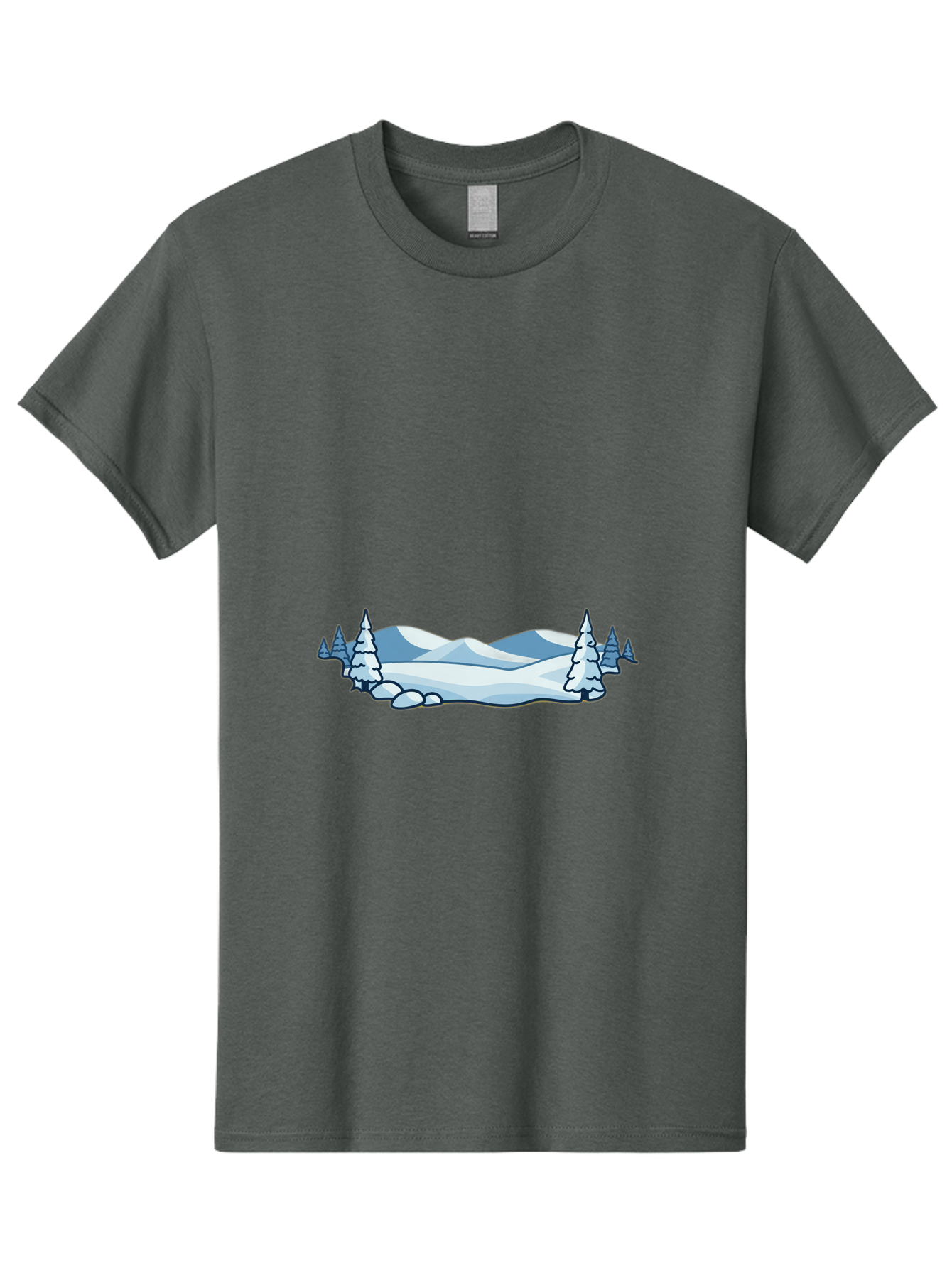 Snowy-Landscape Men'S Graphic Tee, 100% Cotton, Comfortable Casual Summer Wear, Machine Washable, Vintage Camera, Old Camera, Antique Camera, Black Camera, Classic Photography, Photography Equipment, Nostalgic Device, Film Camera, Camera Art Baj259