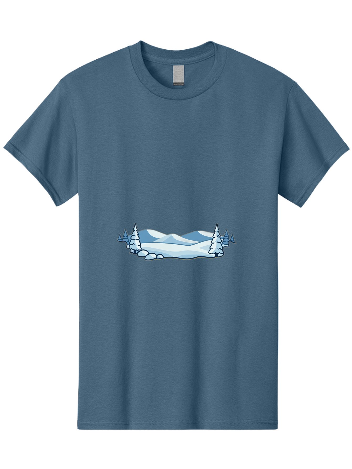 Snowy-Landscape Men'S Graphic Tee, 100% Cotton, Comfortable Casual Summer Wear, Machine Washable, Vintage Camera, Old Camera, Antique Camera, Black Camera, Classic Photography, Photography Equipment, Nostalgic Device, Film Camera, Camera Art Baj259