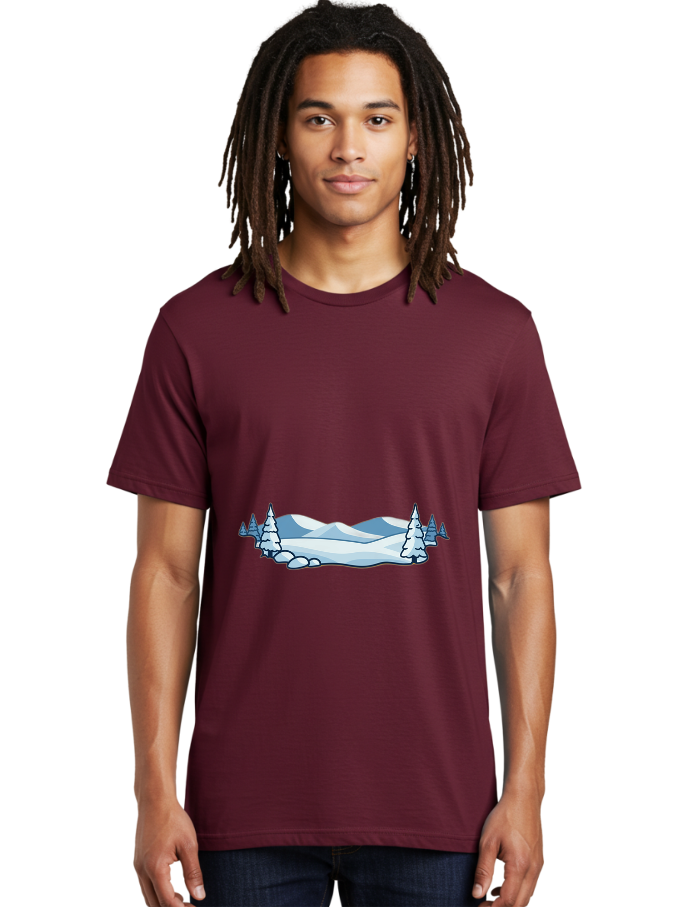 Snowy-Landscape Men'S Graphic Tee, 100% Cotton, Comfortable Casual Summer Wear, Machine Washable, Vintage Camera, Old Camera, Antique Camera, Black Camera, Classic Photography, Photography Equipment, Nostalgic Device, Film Camera, Camera Art Baj259