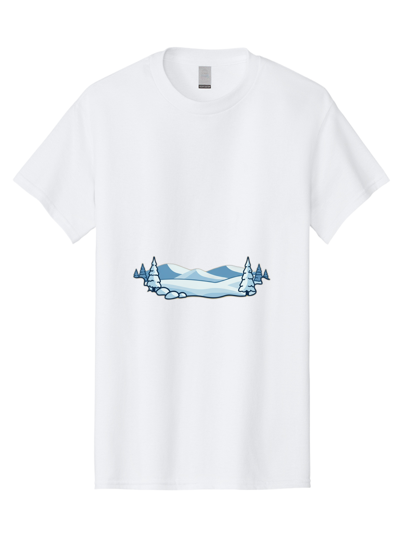 Snowy-Landscape Men'S Graphic Tee, 100% Cotton, Comfortable Casual Summer Wear, Machine Washable, Vintage Camera, Old Camera, Antique Camera, Black Camera, Classic Photography, Photography Equipment, Nostalgic Device, Film Camera, Camera Art Baj259