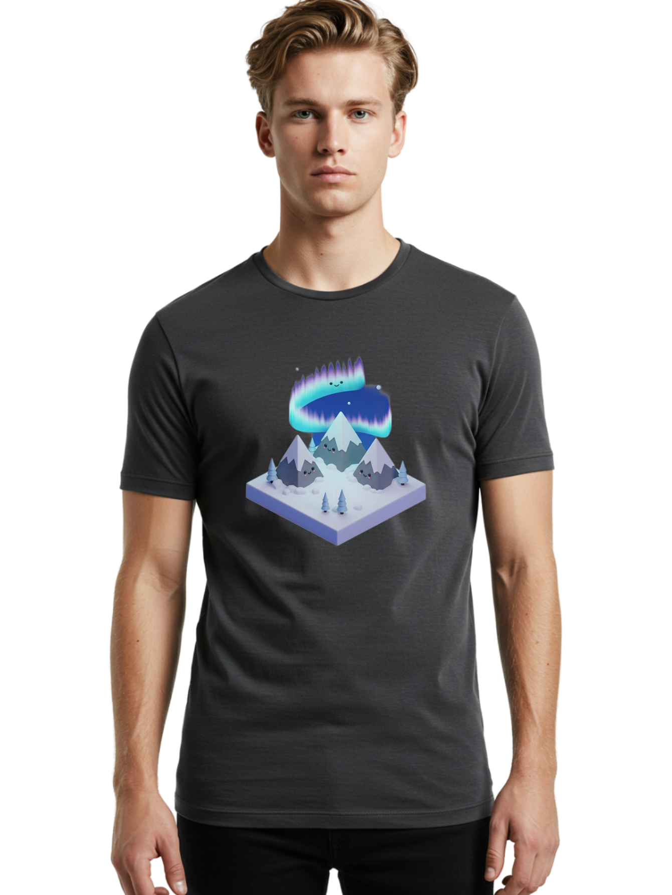 Snowy-Mountains Men'S Graphic Tee, 100% Cotton, Comfortable Casual Summer Wear, Machine Washable, Vintage Camera, Old Camera, Antique Camera, Black Camera, Classic Photography, Photography Equipment, Nostalgic Device, Film Camera, Camera Art Baj260