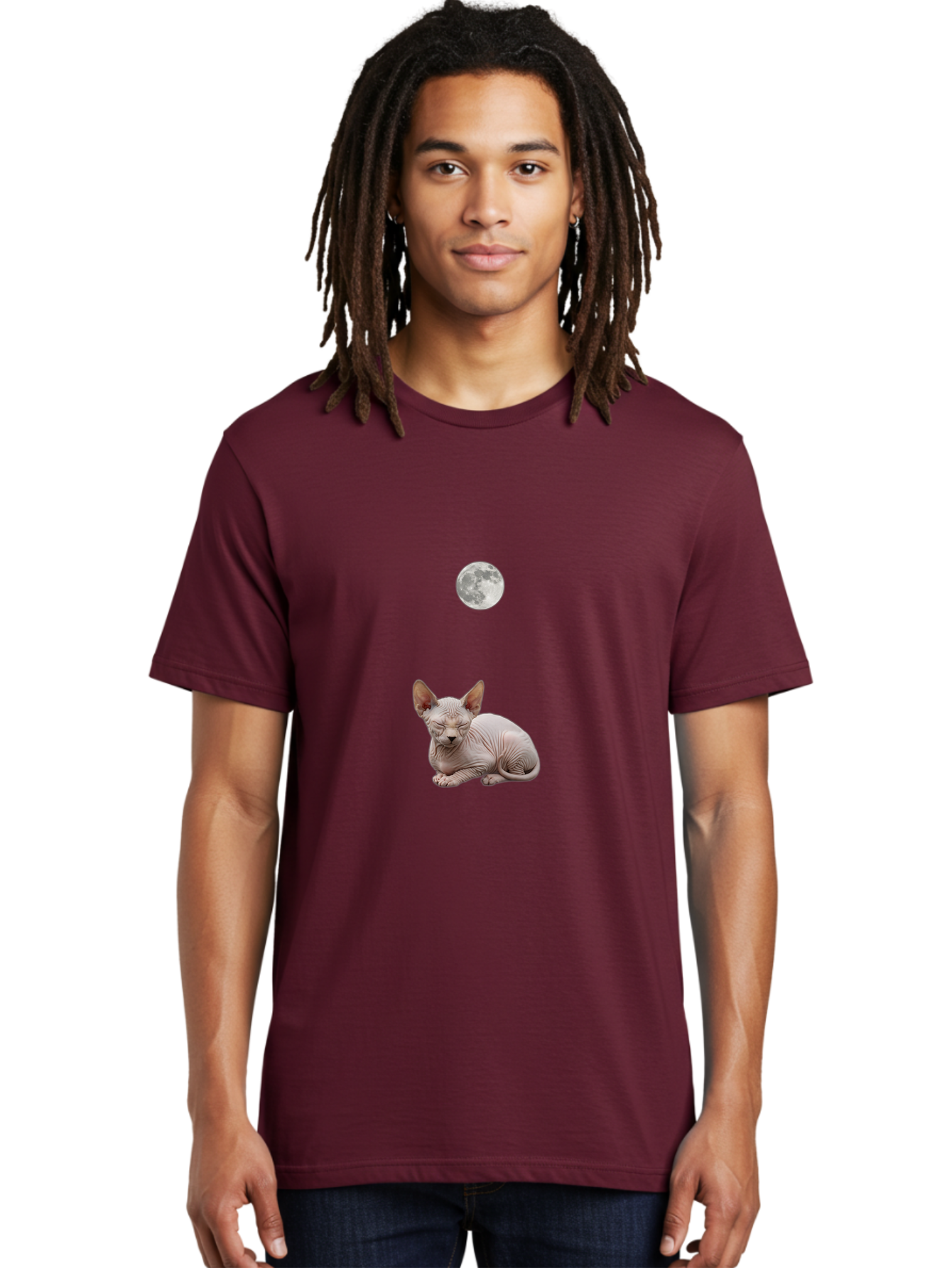 Sphynx-Cat-And-Moon Men'S Graphic Tee, 100% Cotton, Comfortable Casual Summer Wear, Machine Washable, Vintage Camera, Old Camera, Antique Camera, Black Camera, Classic Photography, Photography Equipment, Nostalgic Device, Film Camera, Baj261