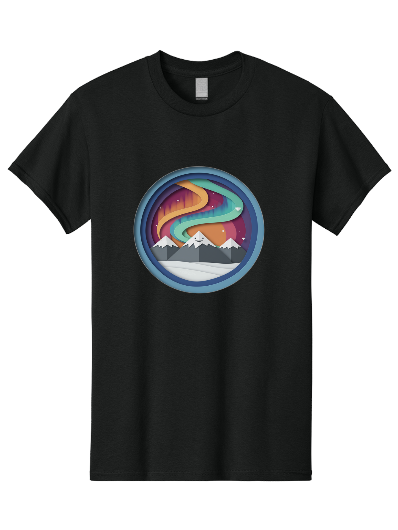 Stylized-Mountain-Landscape Men'S Graphic Tee, 100% Cotton, Comfortable Casual Summer Wear, Machine Washable, Vintage Camera, Old Camera, Antique Camera, Black Camera, Classic Photography, Photography Equipment, Nostalgic Device, Film Camera, Baj263