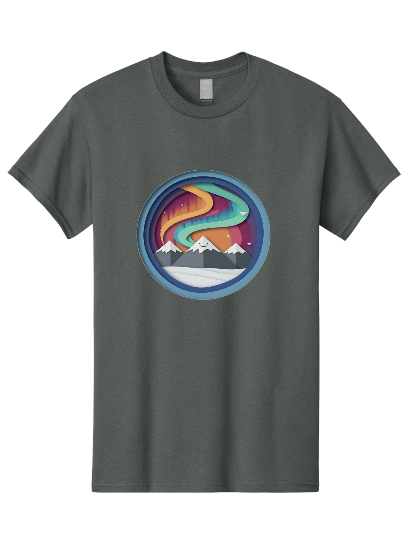 Stylized-Mountain-Landscape Men'S Graphic Tee, 100% Cotton, Comfortable Casual Summer Wear, Machine Washable, Vintage Camera, Old Camera, Antique Camera, Black Camera, Classic Photography, Photography Equipment, Nostalgic Device, Film Camera, Baj263