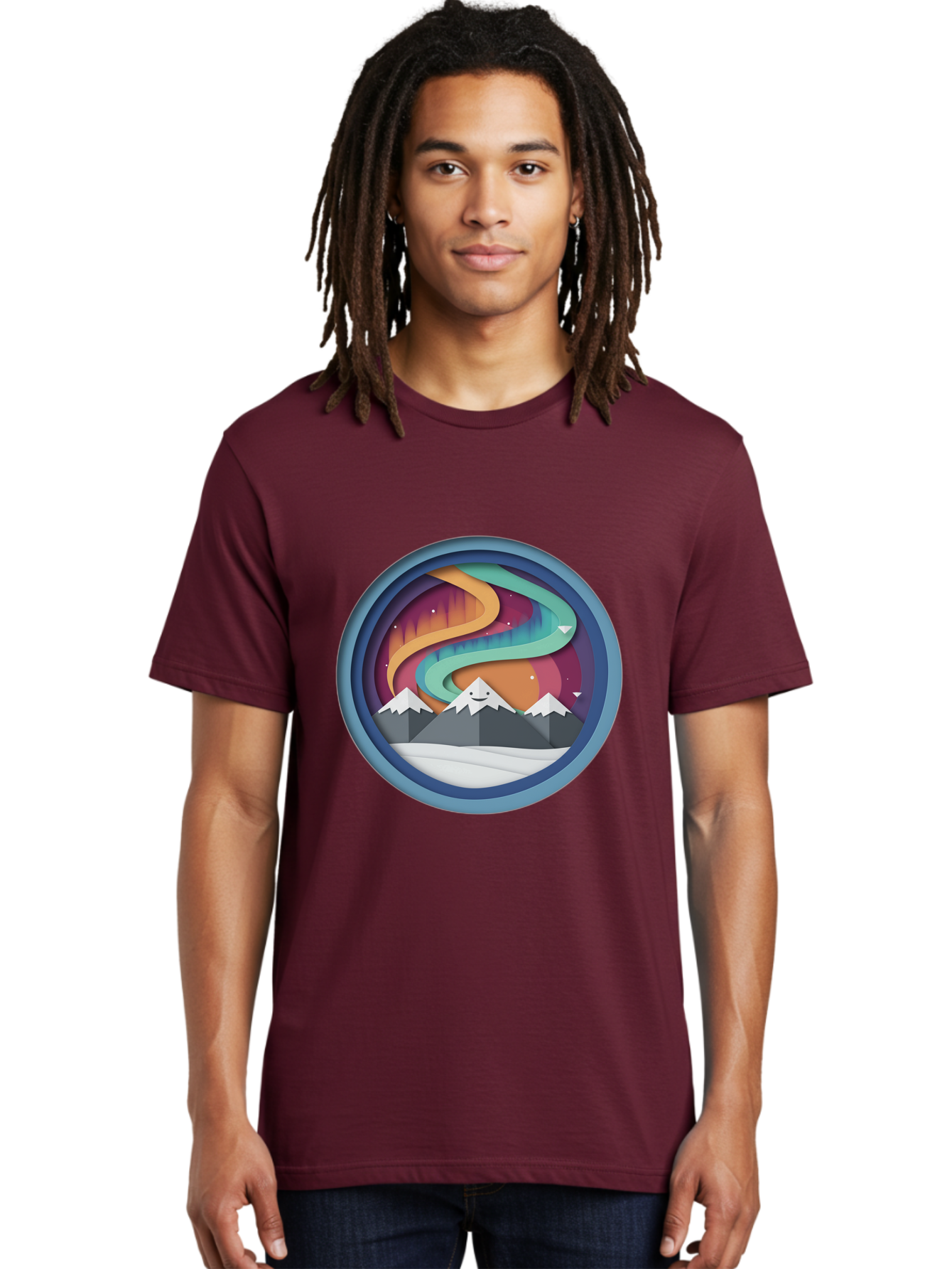 Stylized-Mountain-Landscape Men'S Graphic Tee, 100% Cotton, Comfortable Casual Summer Wear, Machine Washable, Vintage Camera, Old Camera, Antique Camera, Black Camera, Classic Photography, Photography Equipment, Nostalgic Device, Film Camera, Baj263